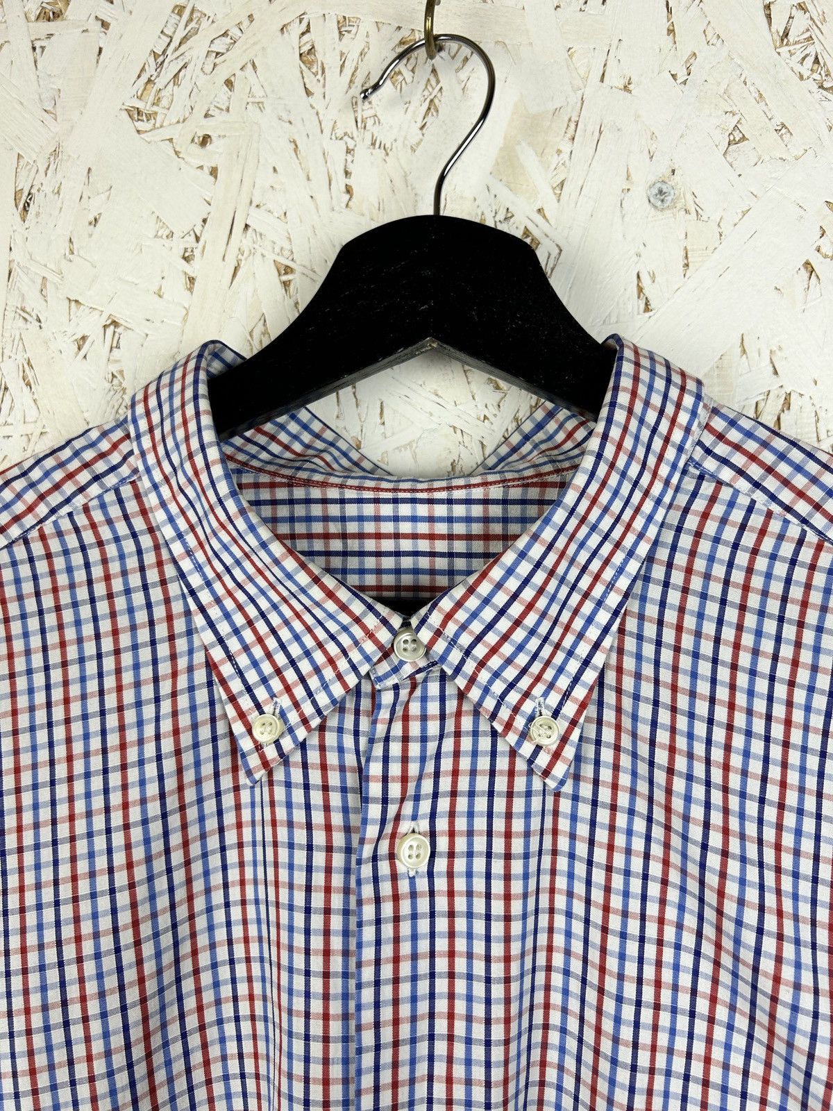 Burberry 90s Burberry London Checkered Basic Short Sleeve Shirt Size US XXL / EU 58 / 5 - 4 Thumbnail