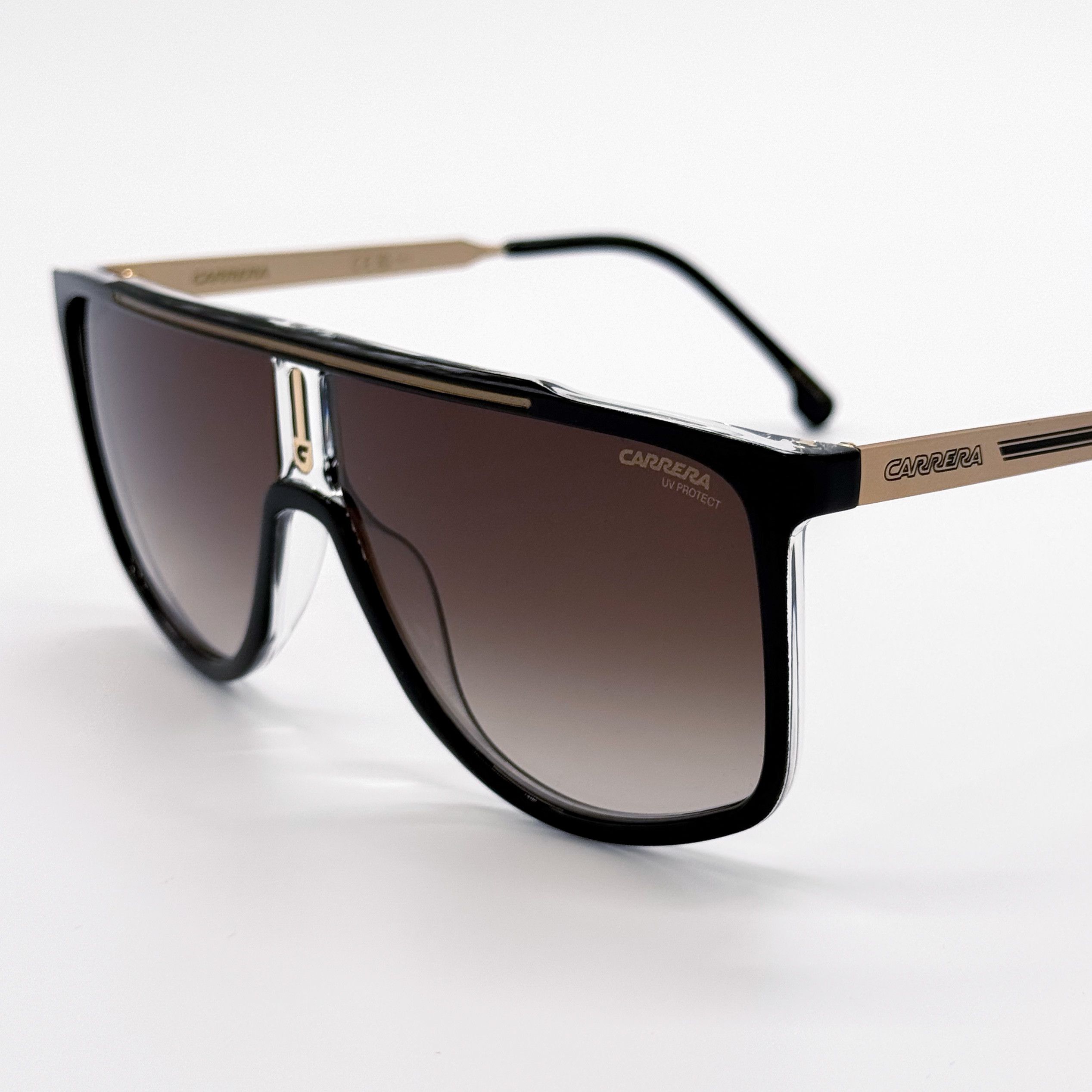 Carrera NEW CARRERA 1056/S 2M2 SUNGLASSES MEN GOLD BLACK SQUARE Size ONE SIZE - 1 Thumbnail