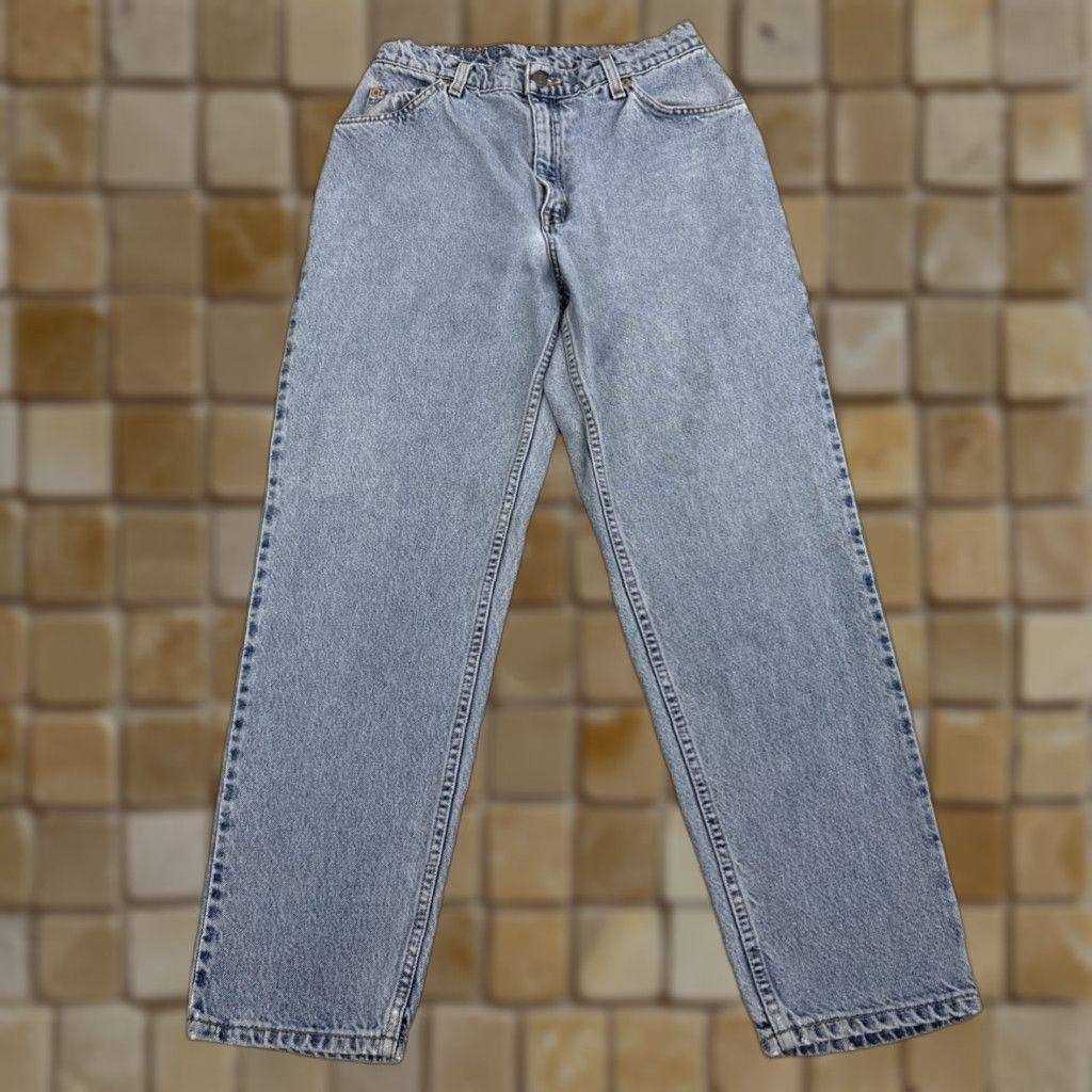 Levi's Vtg Levi's 950 Womens Relaxed Tapered Jeans Sz 10 Reg Blue Color Orange Tab 27in Inseam Womens Jeans Size 32" / US 10 / IT 46 - 1 Thumbnail