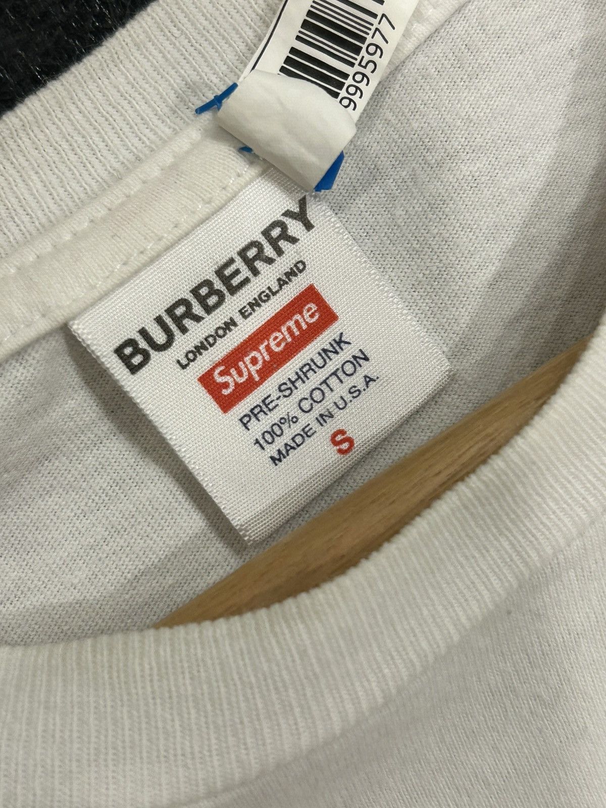 Supreme Supreme X Burberry Box Logo Tee Size US S / EU 44-46 / 1 - 5 Thumbnail