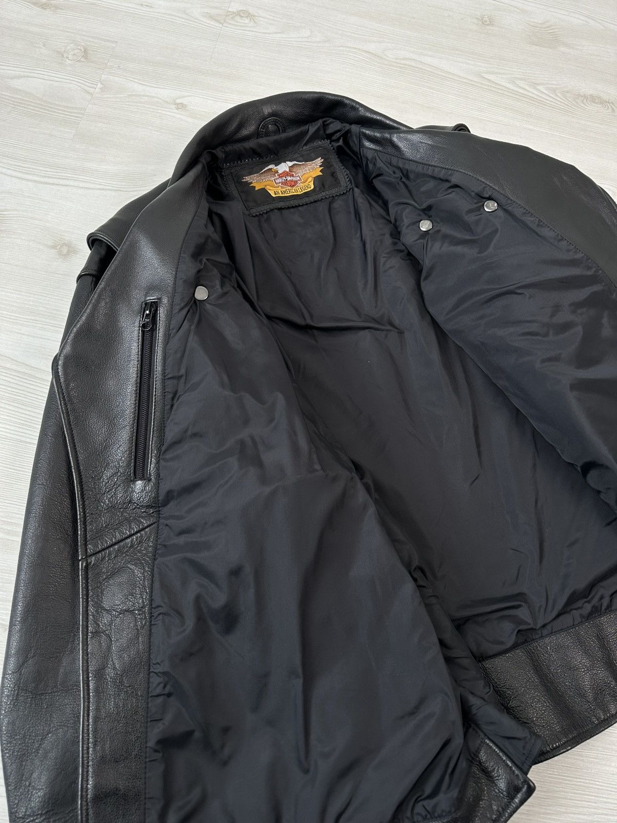 Genuine Leather × Harley Davidson Vintage Harley Davidson Oversized Leather Jacket Size US XL / EU 56 / 4 - 5 Thumbnail