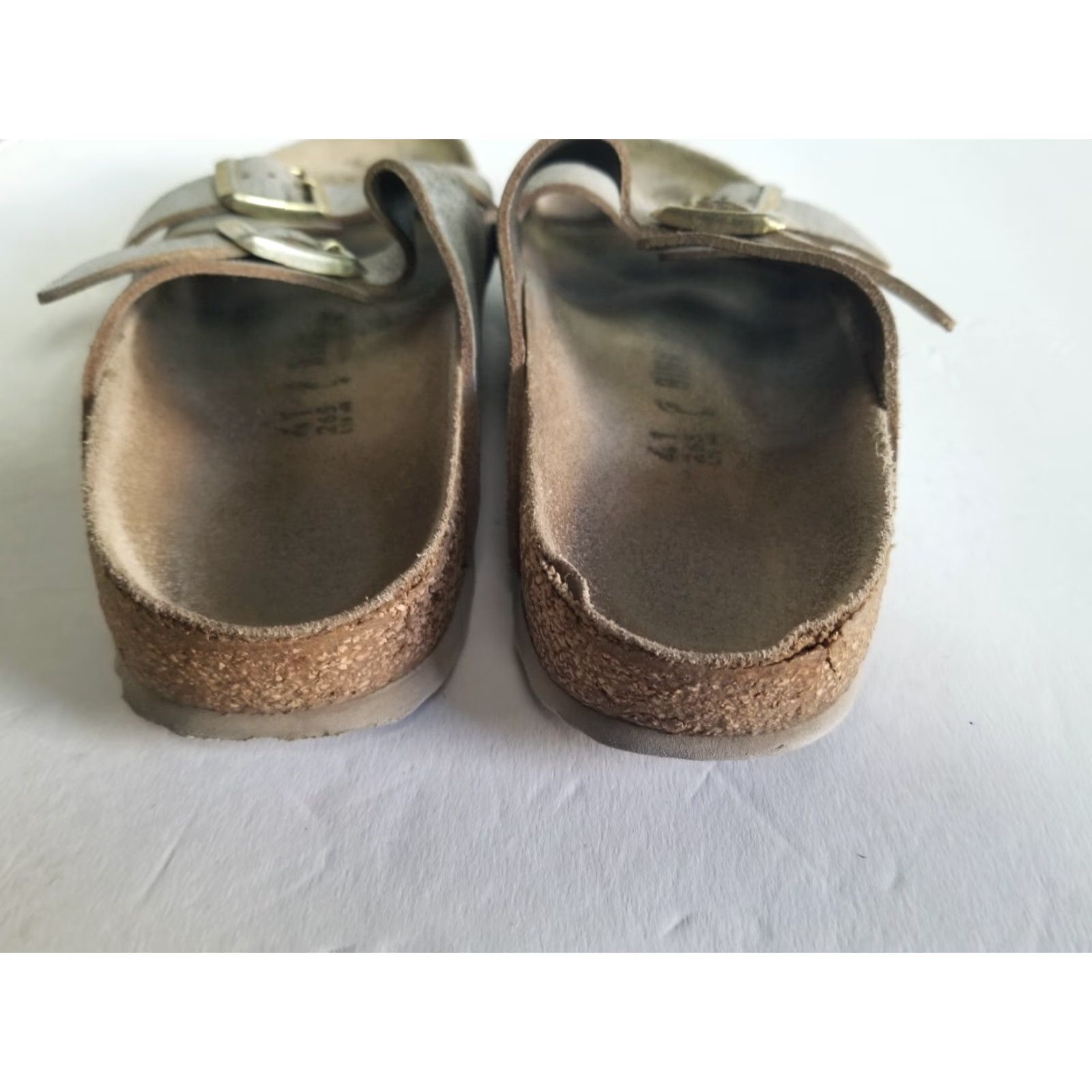 Birkenstock Birkenstock Arizona Sandal Gray Womens Size 41 US 10 Leather Slide 41 Arizona, Gray, Birkenstock Women’s Sandal US 10 Size US 10 / IT 40 - 3 Thumbnail