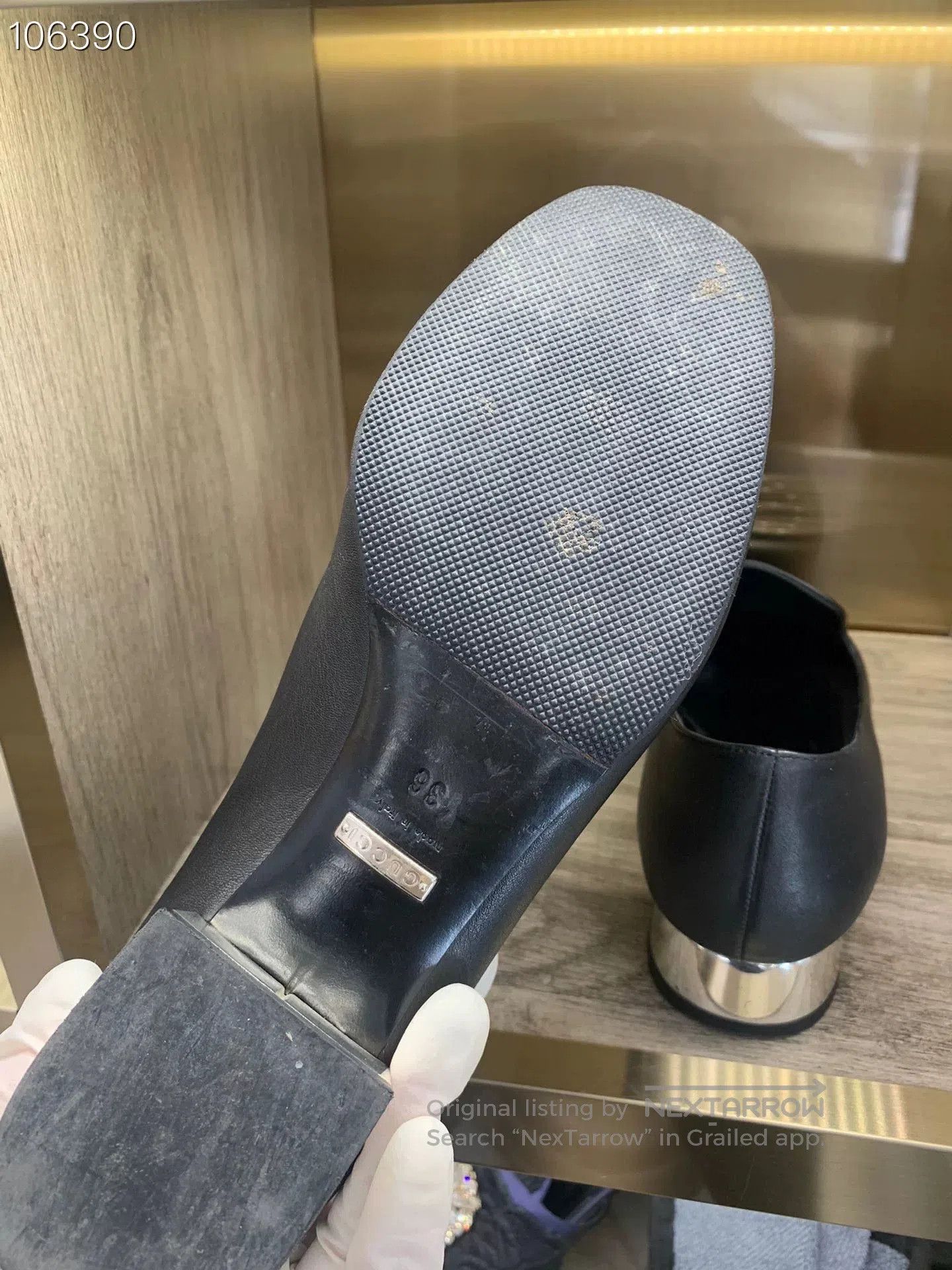 Gucci Gucci Vintage Block Heel Black 36. Size US 5 / IT 35 - 6 Thumbnail