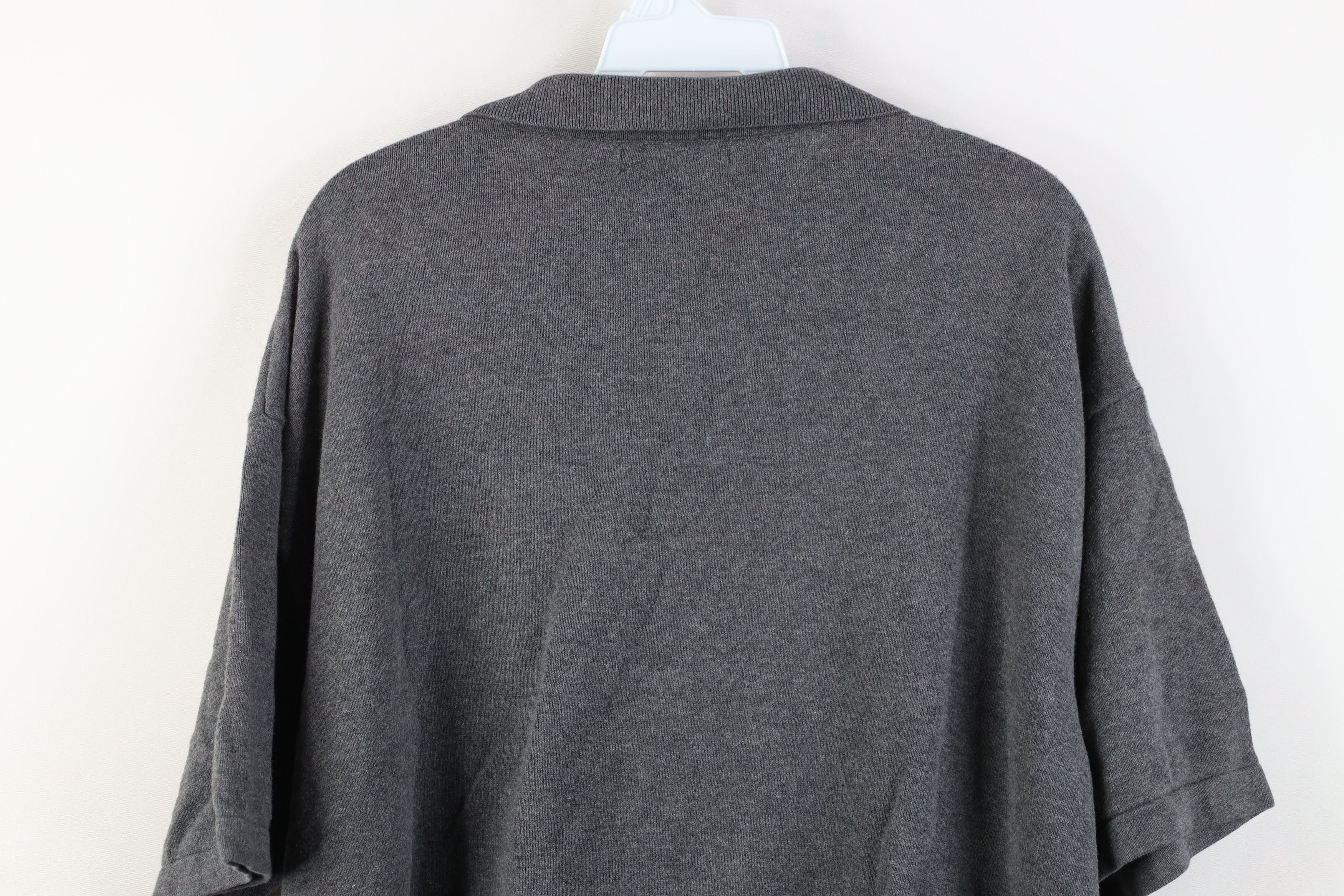 Gap Vintage Y2K 2002 Gap Blank Cotton Knit Golf Polo Shirt Gray Size US XXL / EU 58 / 5 - 11 Thumbnail