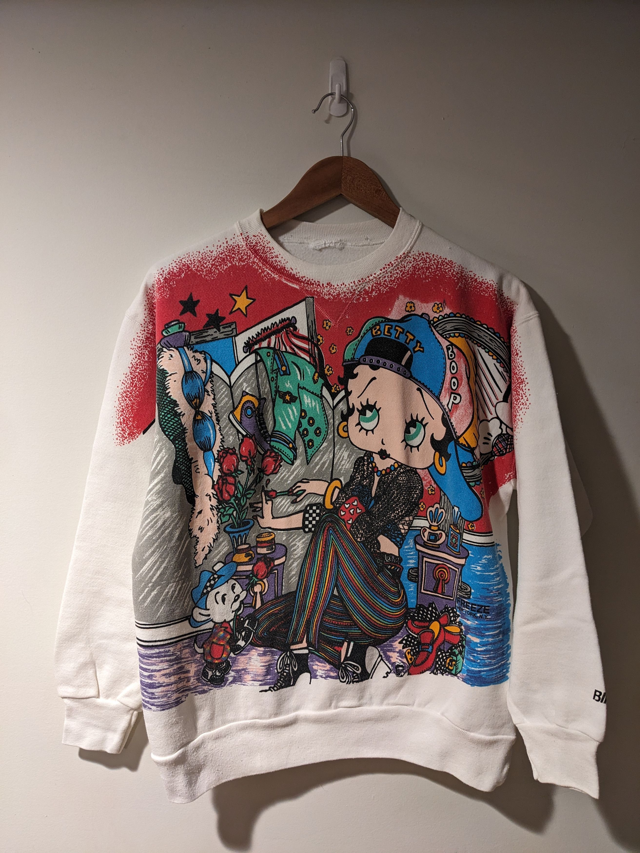 Cartoon Network × Vintage Vintage 1994 Betty Boop Dress Up Wardrobe Womans Sweatshirt Size M / US 6-8 / IT 42-44 - 1 Thumbnail