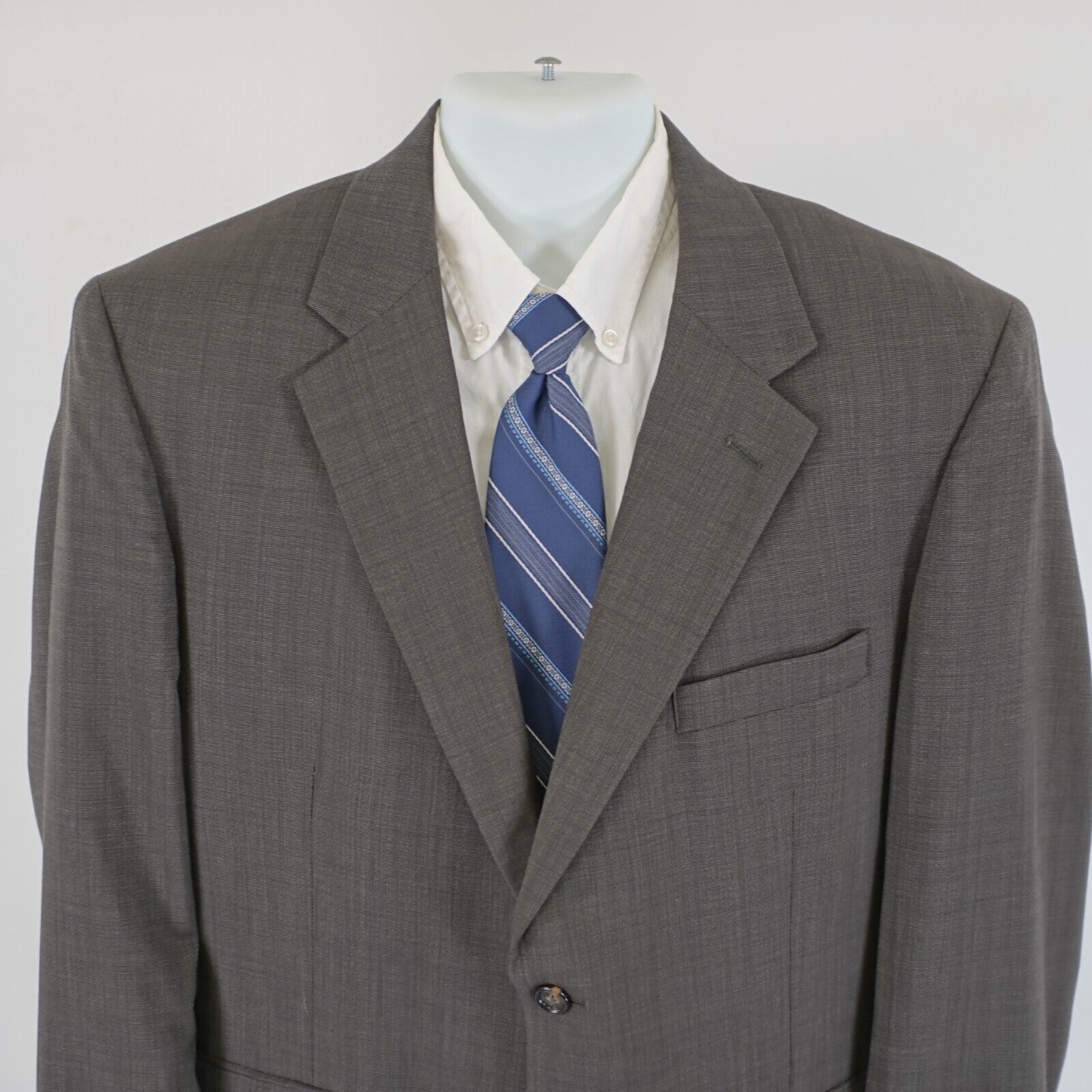 Jos. A. Bank Jos A Bank Green Beige Birdseye Wool 2 Piece Suit 44S 40/30 Size 44S - 5 Thumbnail