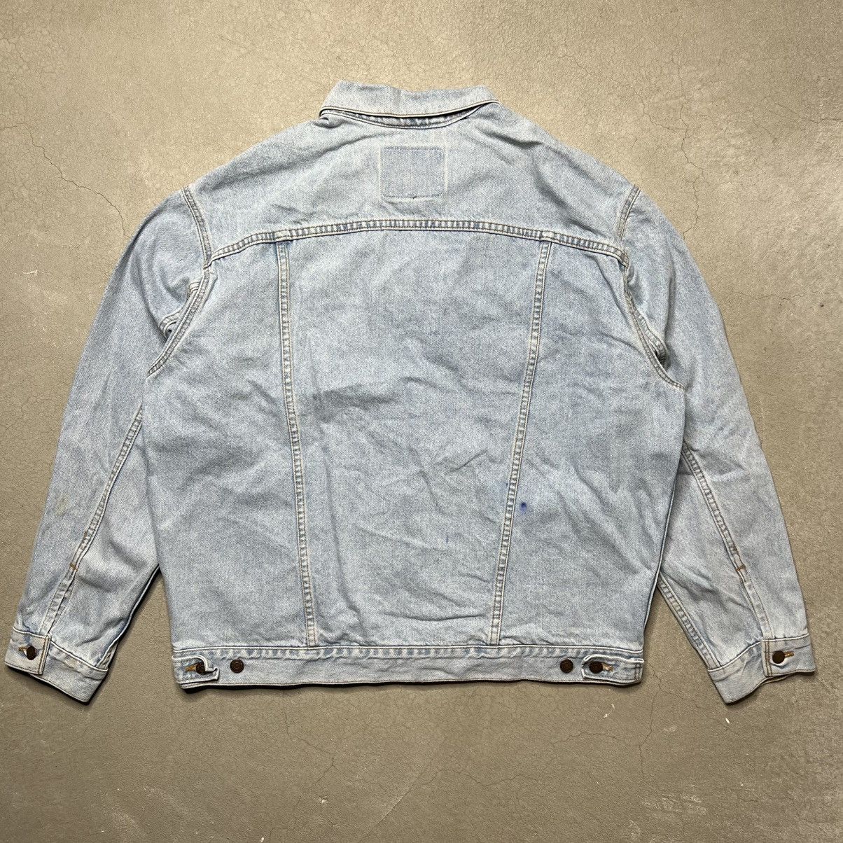 Levi's 90s Vintage Light Wash Levi’s Denim Biker Jacket Size US XL / EU 56 / 4 - 2 Thumbnail