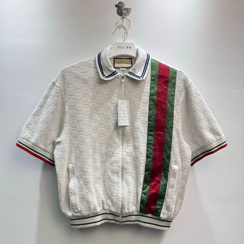 Gucci Gucci Logo Zip Short Sleeve Jacket - dmc Size US XXS / EU 40 - 1 Thumbnail