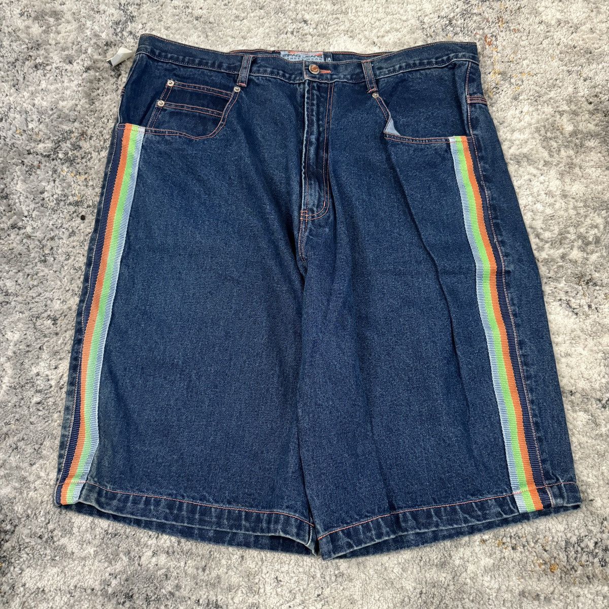 JNCO × Vintage Vintage Y2K JNCO style baggy wide leg shorts Size US 40 / EU 56 - 2 Thumbnail