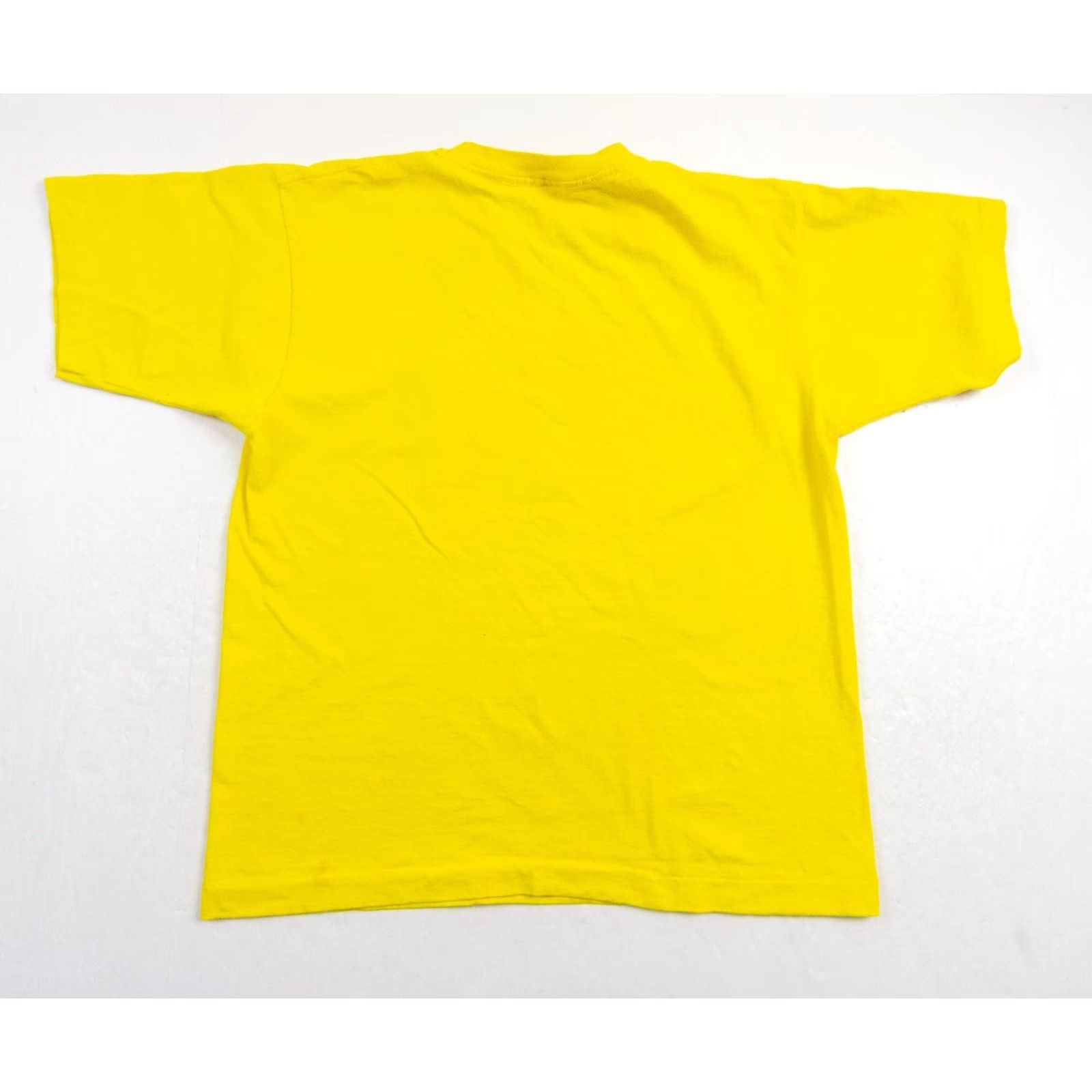 Fruit Of The Loom VINTAGE Fruit of the Loom T-Shirt Womens XL Yellow Solid 90s Crew Neck Short Sleeve Size XL / US 12-14 / IT 48-50 - 5 Thumbnail