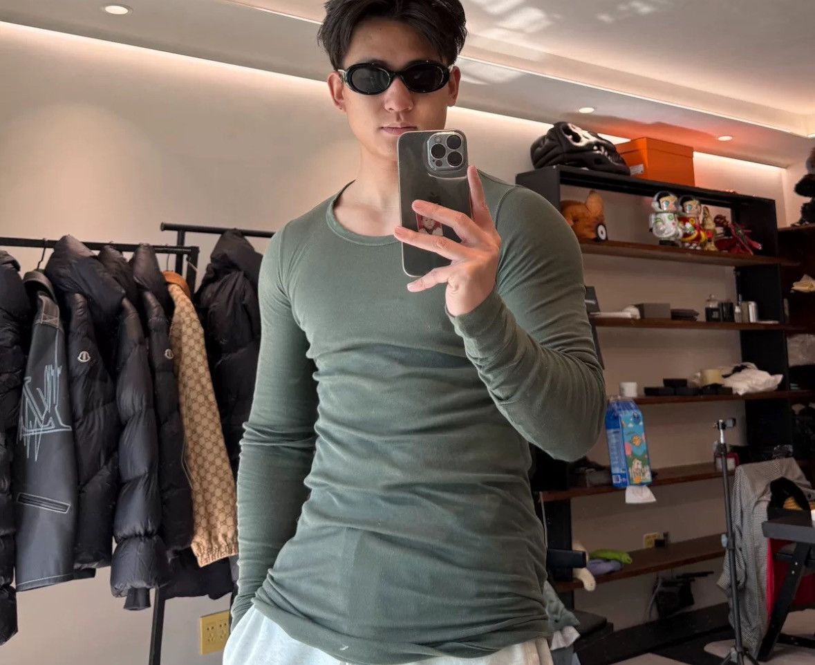 Rick Owens Rick owens drkshdw mainline cement ash long sleeved Size US S / EU 44-46 / 1 - 7 Thumbnail