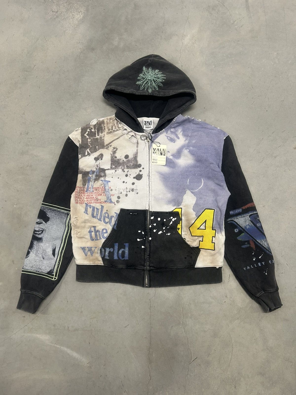 Vale Vale Forever Valley Dreams Multicolor Noise Zip Up Hoodie Size US XL / EU 56 / 4 - 1 Thumbnail