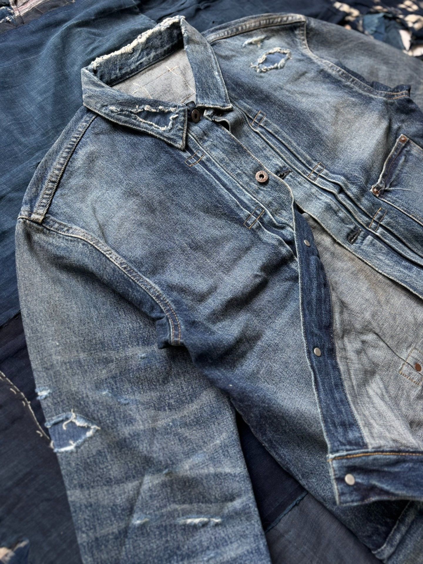 Madness MADNESS 24AW AGING TYPE-I DENIM JACKET Size US S / EU 44-46 / 1 - 8 Thumbnail