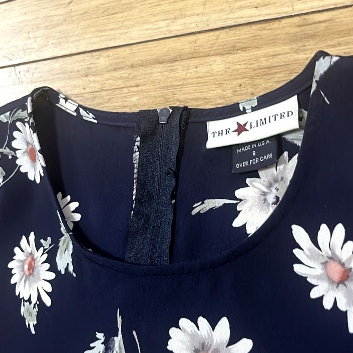 Vintage VINTAGE The Limited Midi Dress Women 8 Blue Floral Daisy Empire Waist Belle Fairy Whimsy Size M / US 6-8 / IT 42-44 - 5 Thumbnail