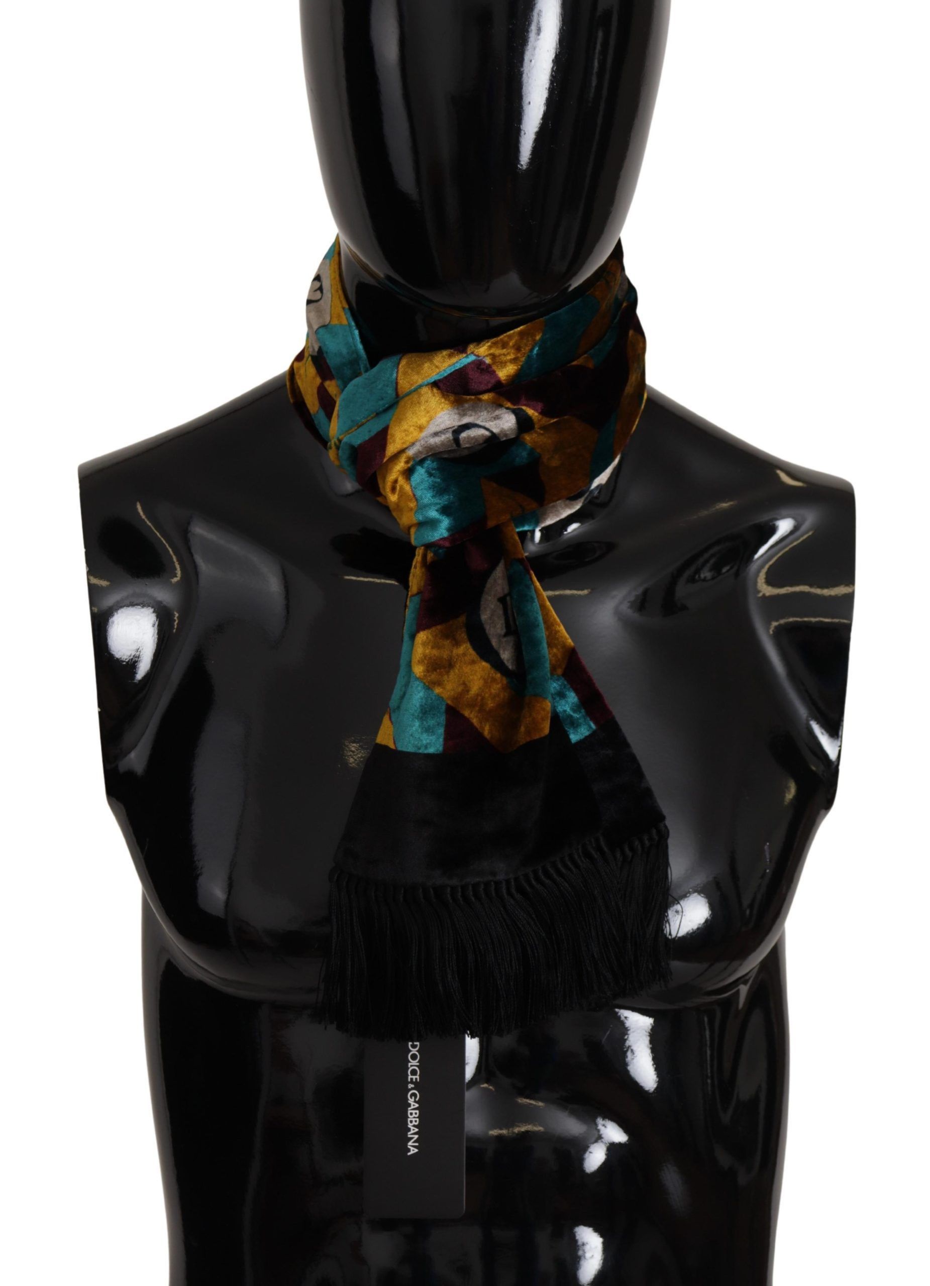 Dolce & Gabbana Elegant Multicolor Silk Blend Men's Men's Scarf Size ONE SIZE - 1 Thumbnail