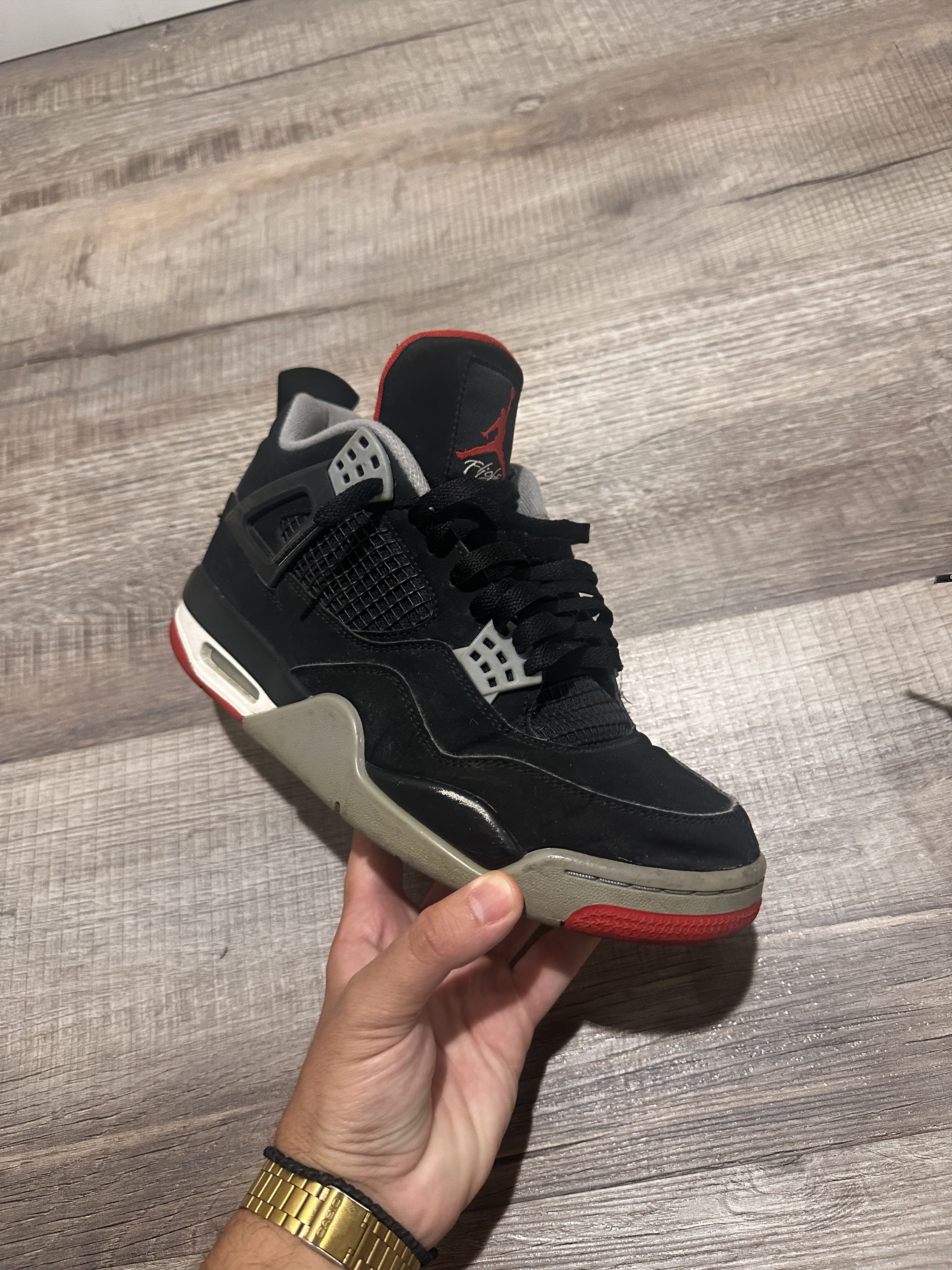Jordan Brand Mens jordan 4 "bred" (2016) Size US 9 / EU 42 - 5 Thumbnail