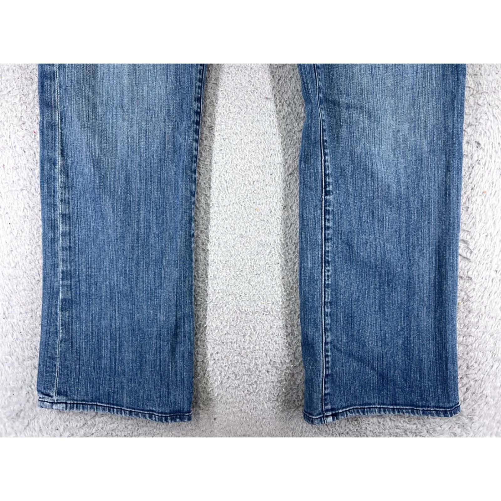 Denime OOH LA LA Jeans Womens 10 Blue Denim Bootcut Mid Rise Embroidered Vintage No Size 32" / US 10 / IT 46 - 2 Thumbnail