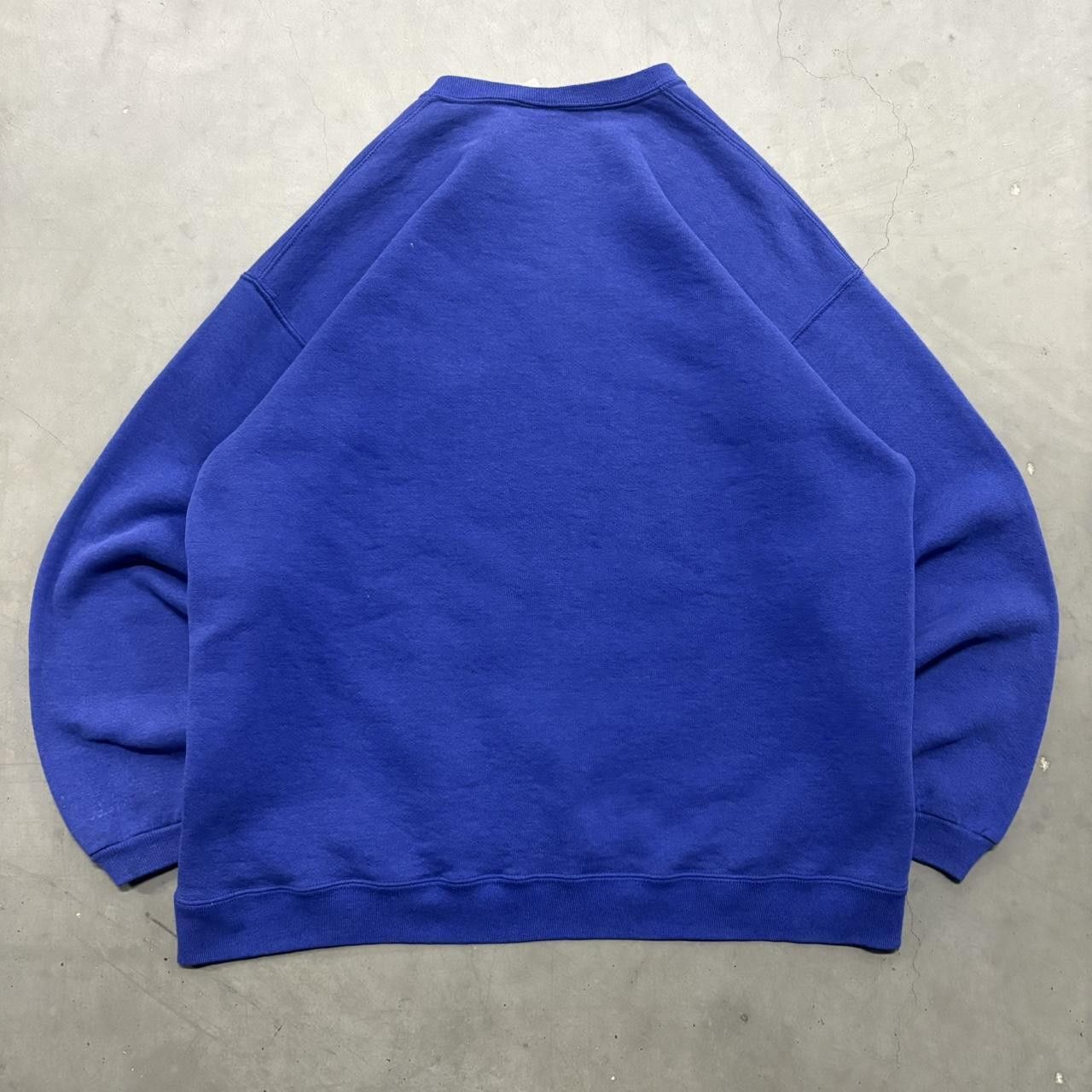 Russell Athletic Crazy Vintage Y2K 2000s Blank 90s Blue Russell Athletic Made in USA Sweatshirt Crewneck! Size US XL / EU 56 / 4 - 3 Thumbnail