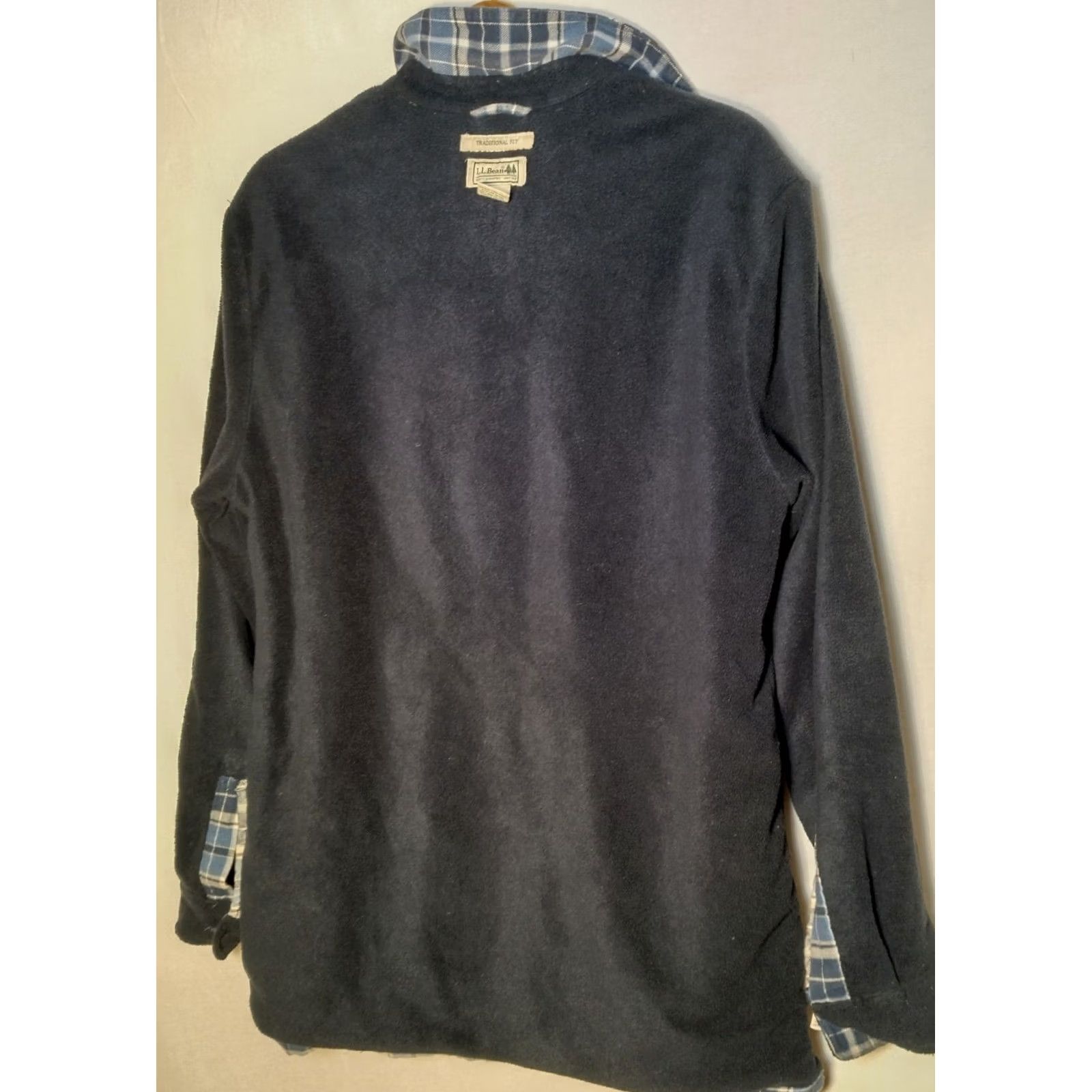 Vintage L.L. Bean Shacket Shirt Jacket M Blue Plaid Flannel Fleece Lined Work Button-Up Casual Size US M / EU 48-50 / 2 - 4 Thumbnail