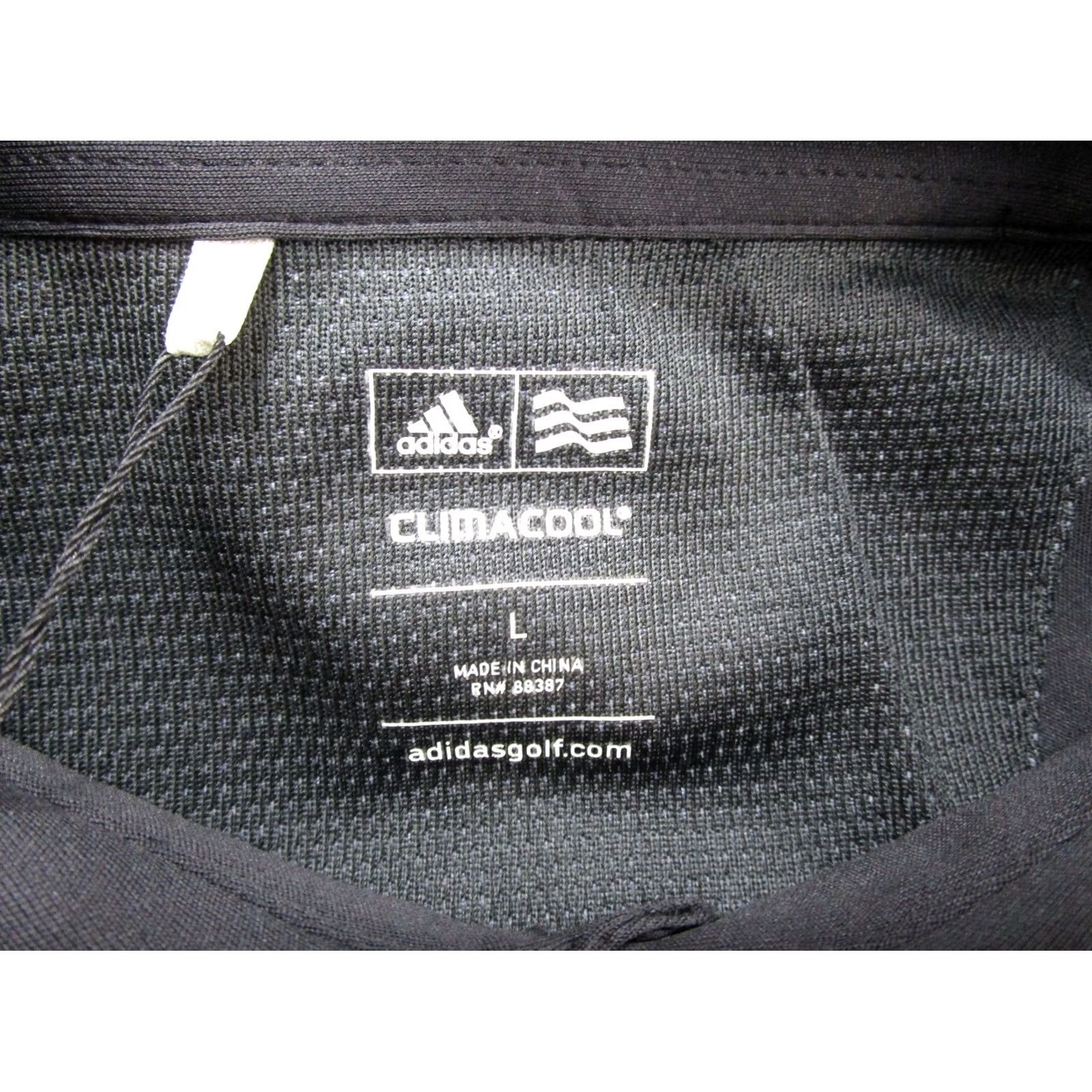 Adidas NWT adidas Golf Climalite Polo Shirt Size L Black Logo Polo Shirt Mens Regular Large w/ Logo Size US L / EU 52-54 / 3 - 3 Thumbnail