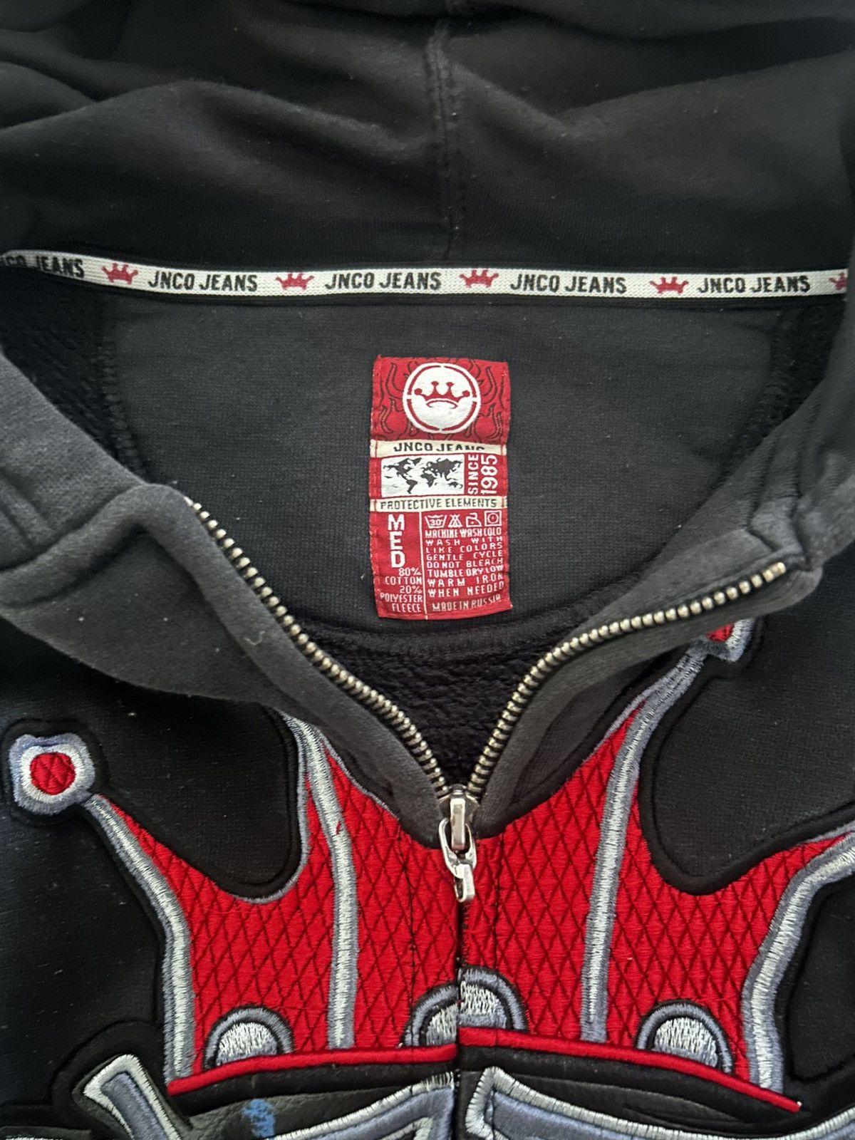 JNCO Black and red JNCO zip up vintage grail Size US XXS / EU 40 - 7 Thumbnail