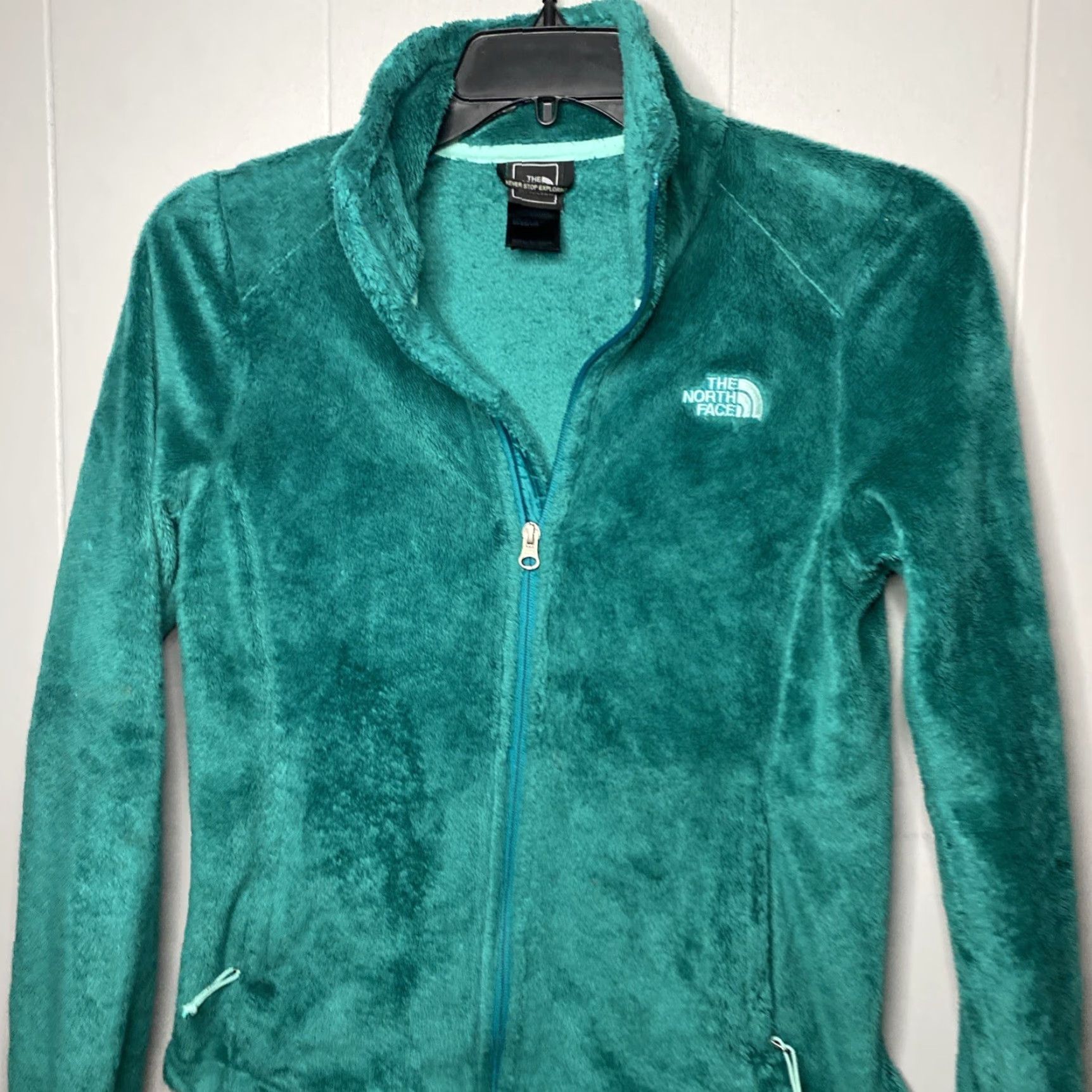 The North Face The North Face Osito Fuzzy Fleece Full Zip Jacket Womens Green S Size S / US 4 / IT 40 - 2 Thumbnail