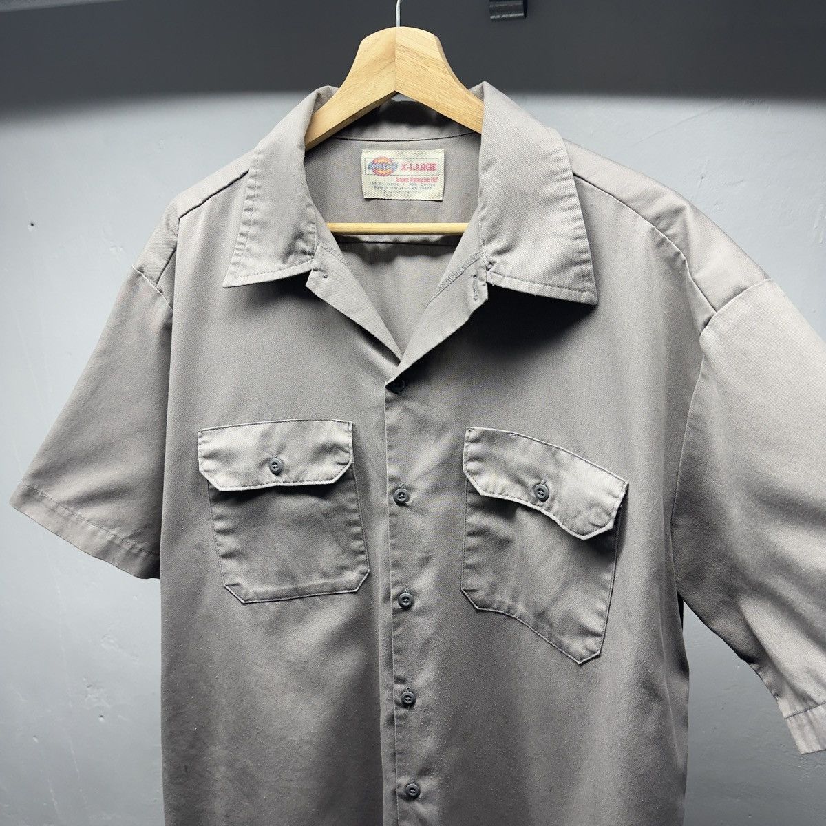 Vintage Dickies Thrashed Faded Work Mechanic Garage Shirt ERD Grunge Size US XL / EU 56 / 4 - 2 Thumbnail