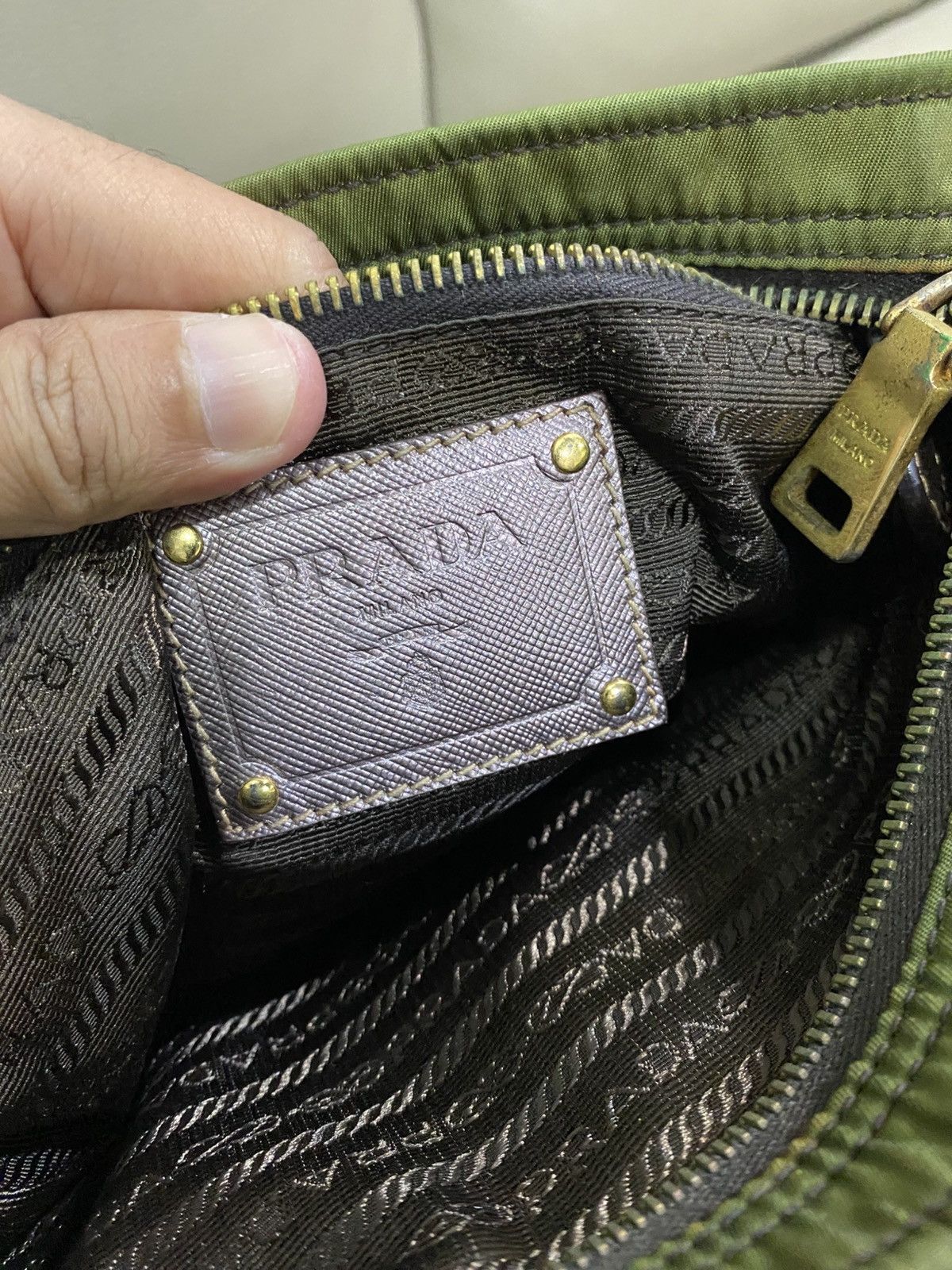 Prada Authentic Prada Tessuto Bruciato Shoulder Bag Size ONE SIZE - 17 Thumbnail