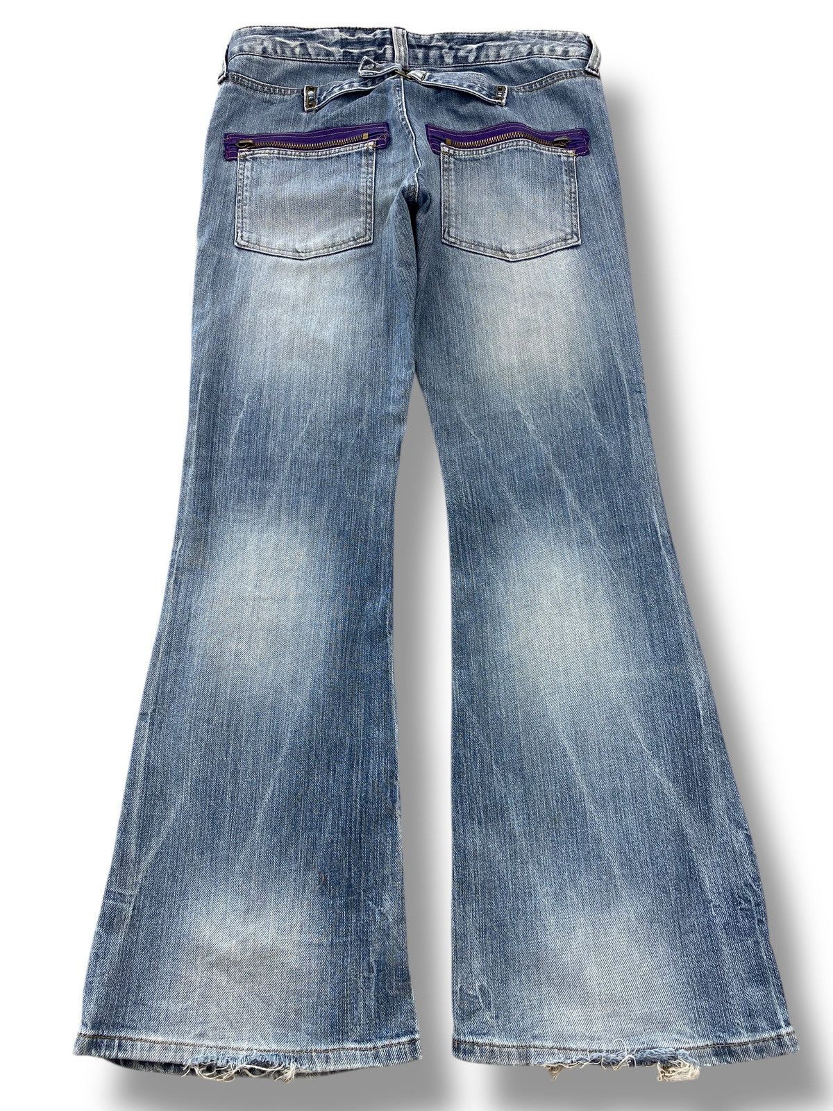 Japanese Brand Japanese Brand Light Wash Style Flare Jeans Size US 32 / EU 48 - 3 Thumbnail