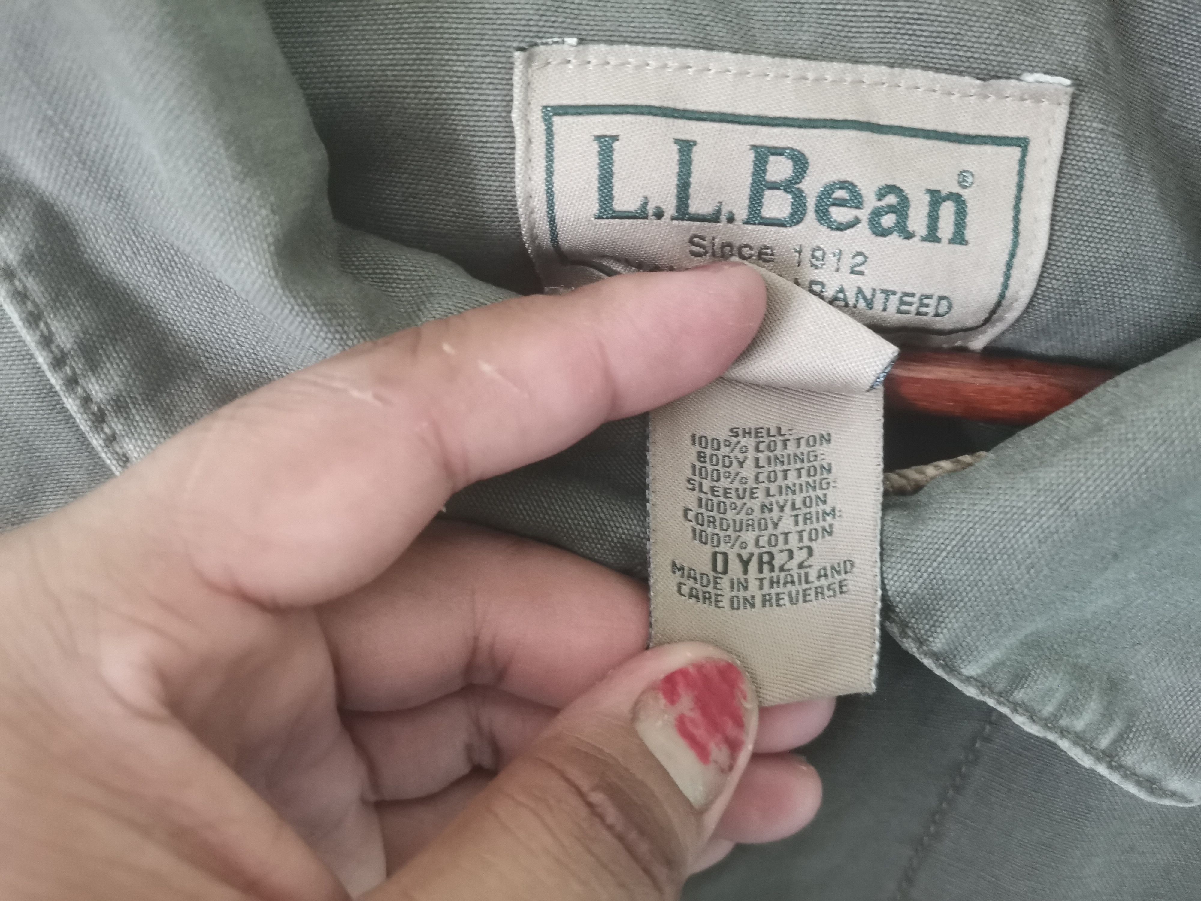 L.L. Bean × Vintage Rare vintage L. L BEAN jacket green army colour large size Size US L / EU 52-54 / 3 - 5 Thumbnail