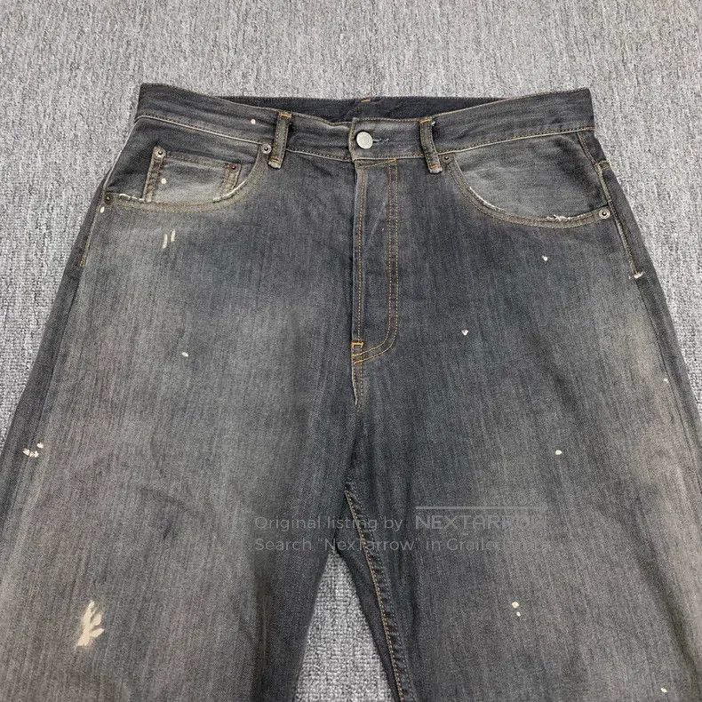 Acne Studios Acne Studios Black Graffiti Washed Vintage Wide-Leg Denim Size US 32 / EU 48 - 8 Thumbnail