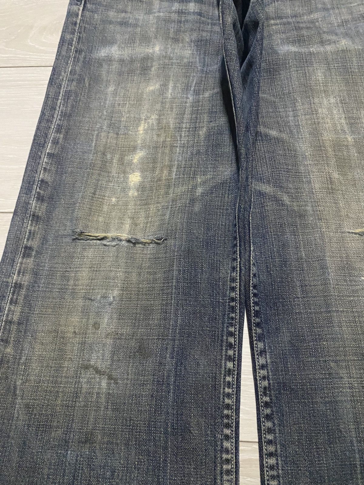 Levi's Vintage Levis 503 Button J38 Mud wash Distressed Baggy Jeans Size US 29 - 7 Thumbnail