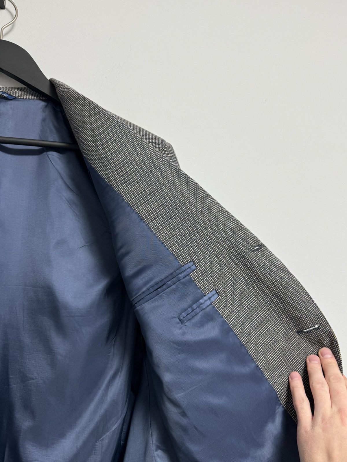 Canali Canali Blazer Men’s Blue Luxury Wool Silk 60-R Size Size 54L - 18 Thumbnail