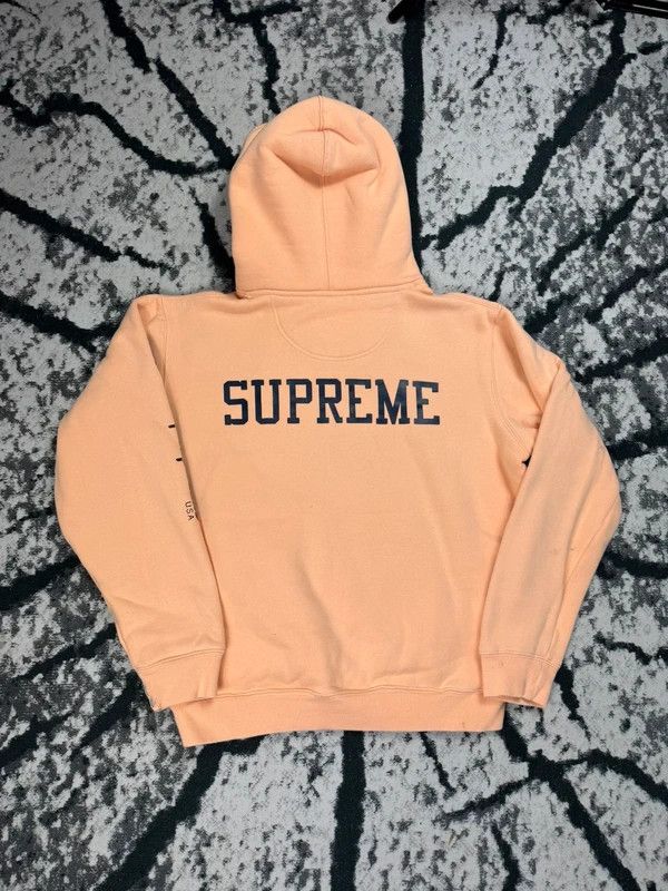 Champion Champion x Supreme Orange Peach Logo Hoodie M Size US M / EU 48-50 / 2 - 2 Thumbnail
