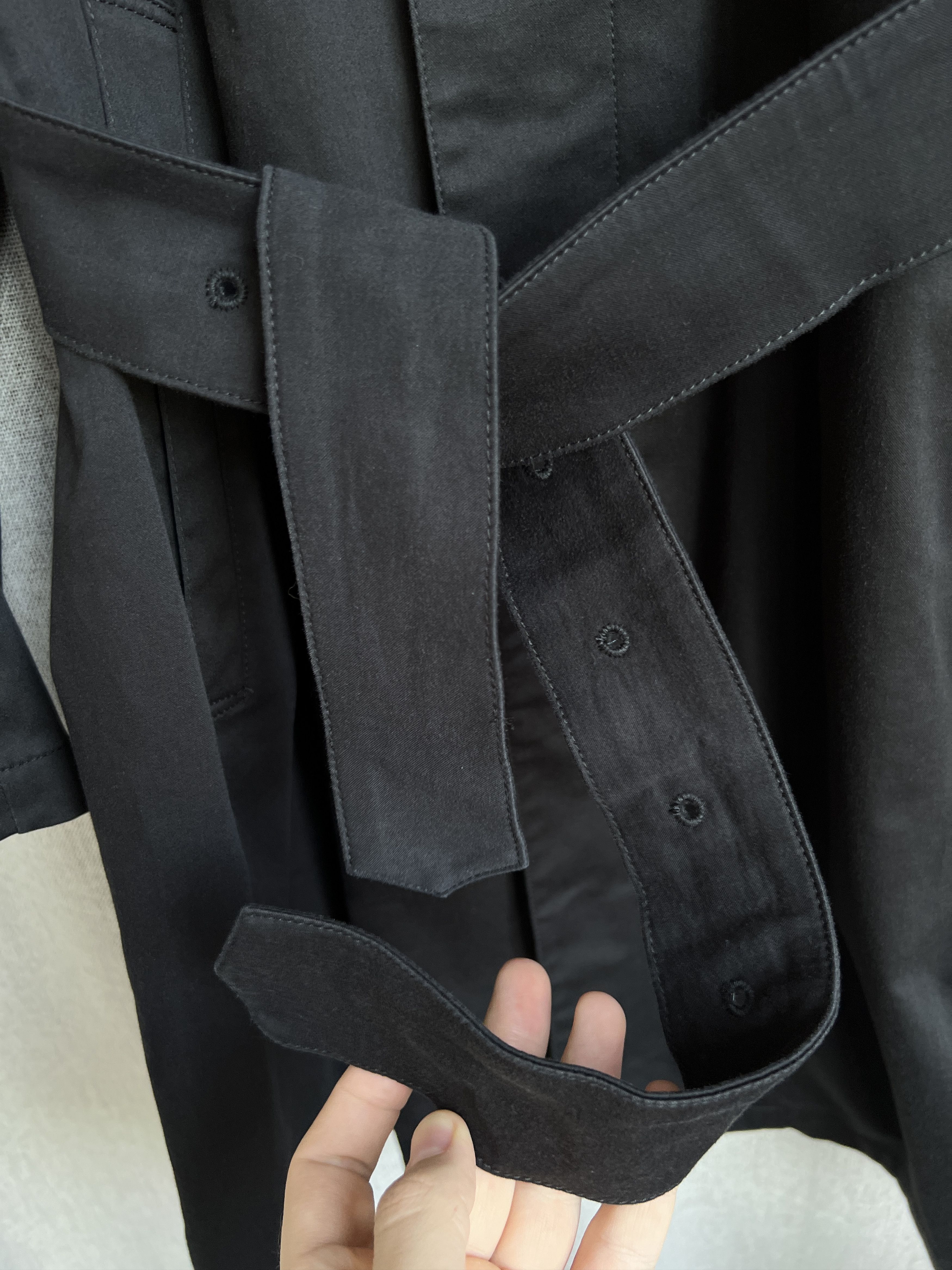 Herno Vintage Herno Black Belted Coat Jacket Size US M / EU 48-50 / 2 - 11 Thumbnail