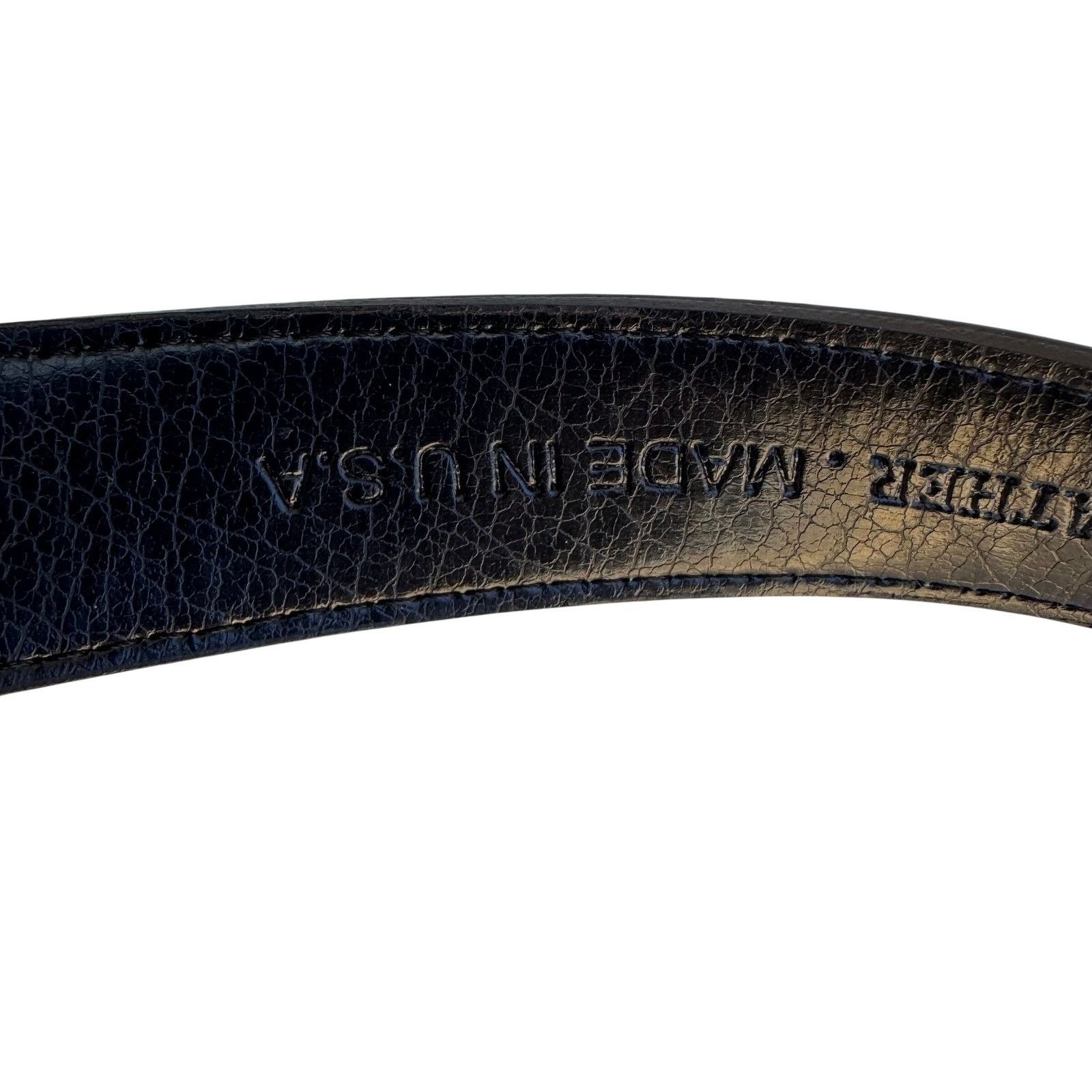 Other Flex Mens Vintage Ratchet Belt Dark Brown Genuine Leather Go Size ONE SIZE - 5 Thumbnail
