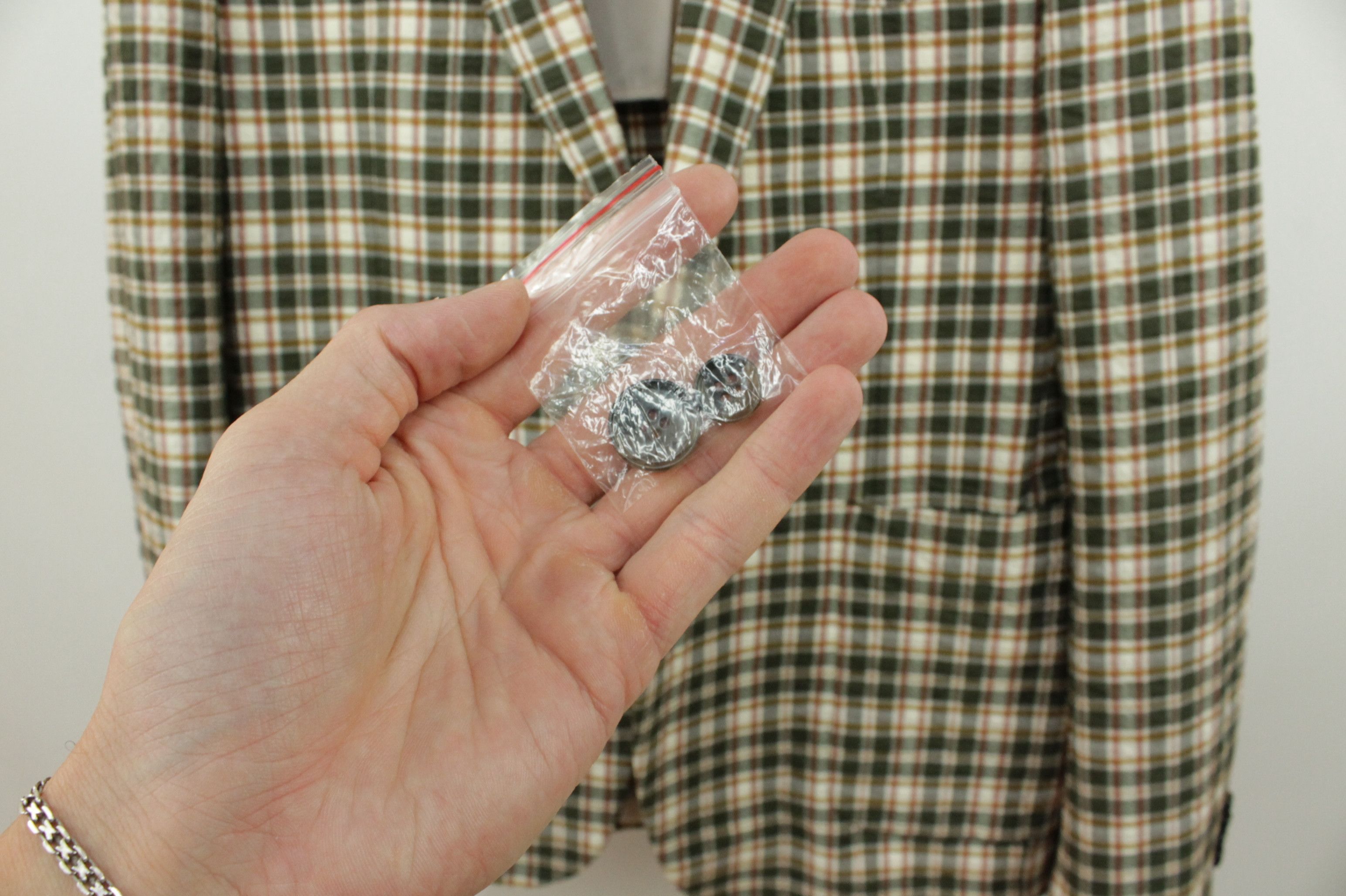 NAVYBOOT Navyboot Check Waffle Cotton Slim Sport Coat Blazer Jacket Size US L / EU 52-54 / 3 - 12 Thumbnail
