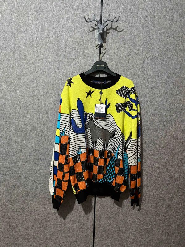 Louis Vuitton Louis Vuitton Colorful Knit Sweater for Men 0089 Size US L / EU 52-54 / 3 - 1 Thumbnail
