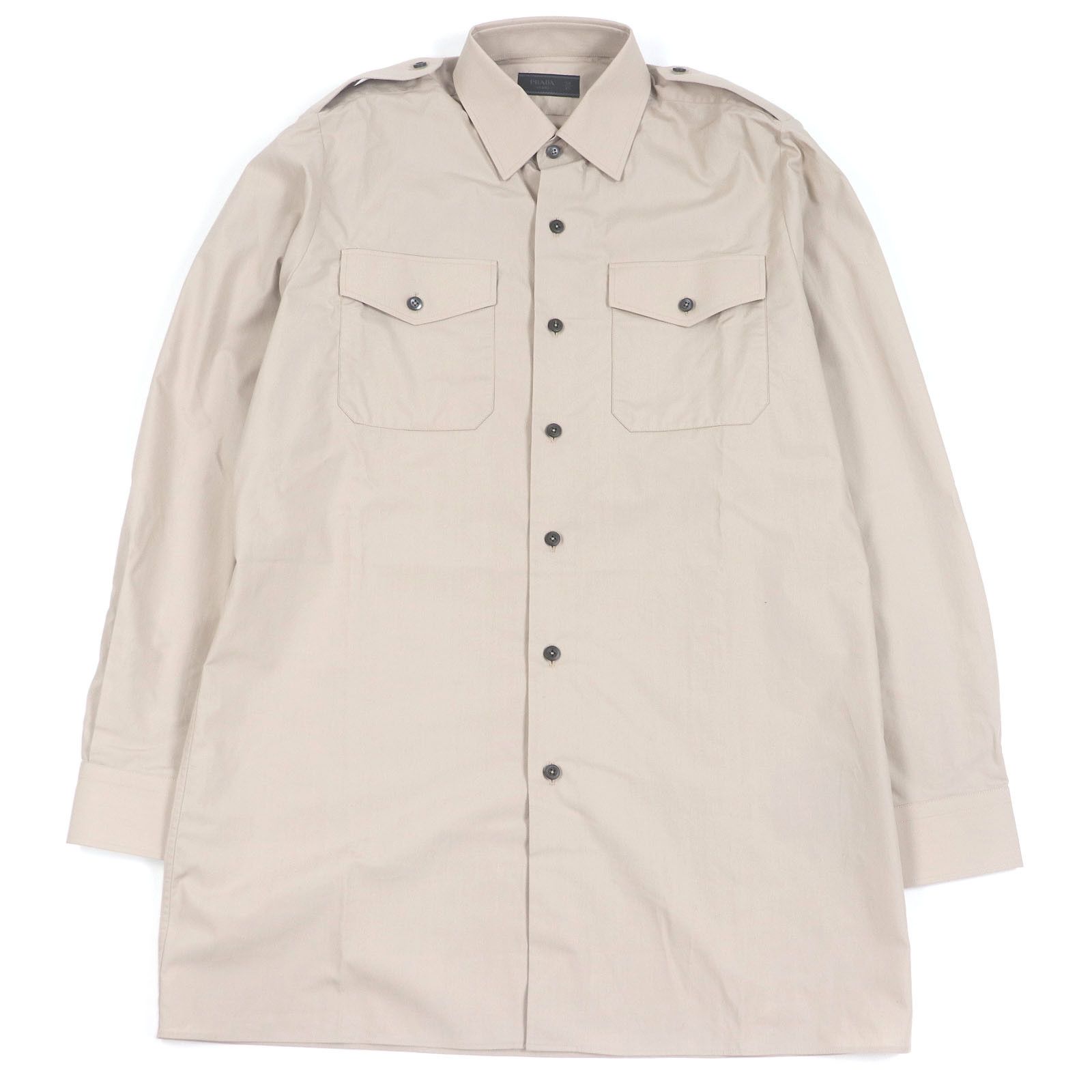 Prada Prada PRADA Long Sleeve Shirt Cotton Shirt Cotton Dress Shirt UCN513 DUTY FREE for USA Size ONE SIZE - 1 Thumbnail