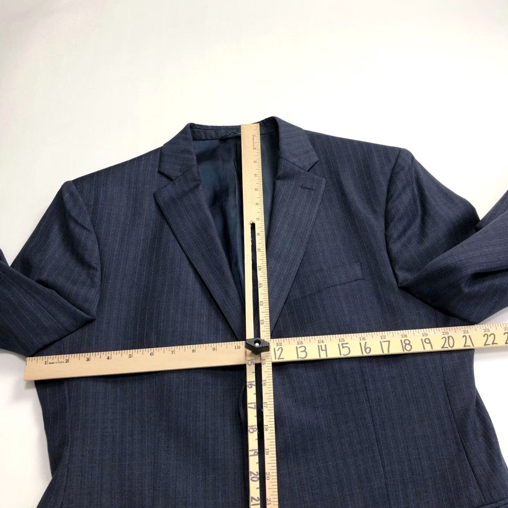 Ralph Lauren Ralph Lauren Blue Label Navy Blue Sport Coat Suit Jacket 100% Wool 42R Size 42R - 7 Thumbnail