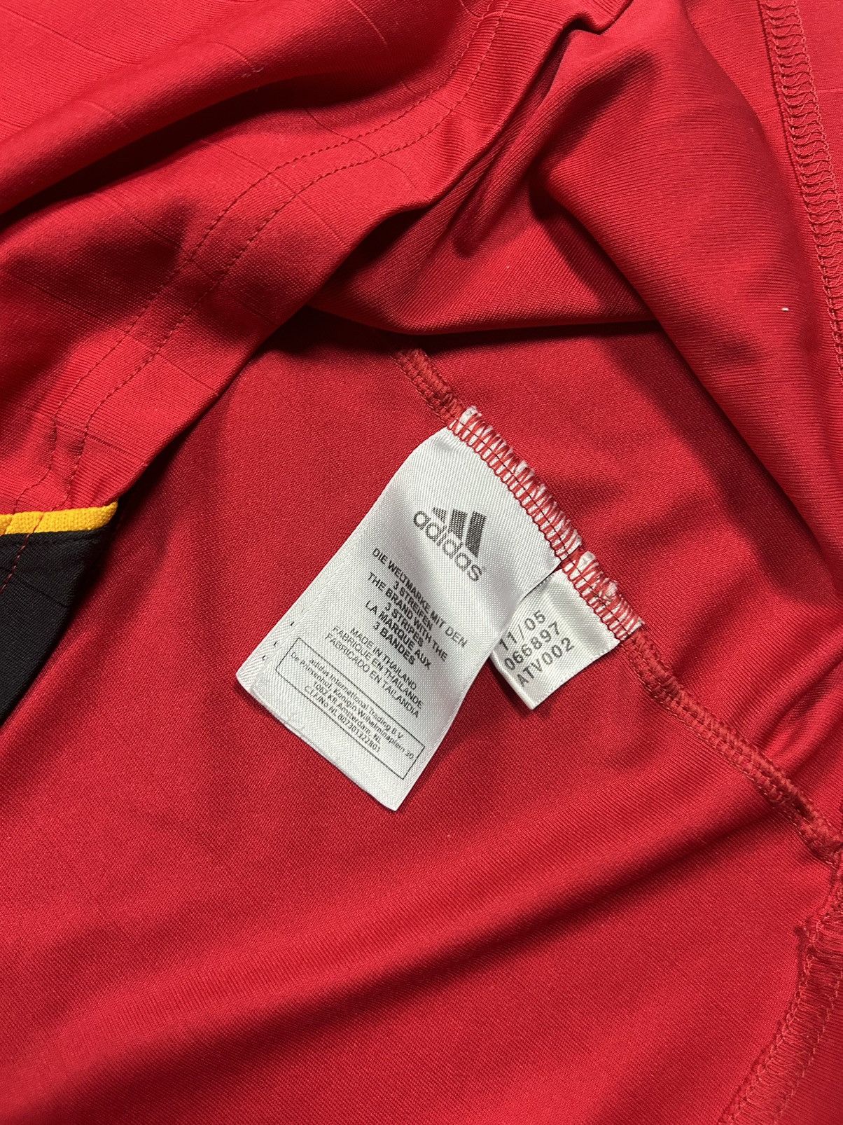 Adidas × Vintage Adidas Germany 2005 2007 vintage jersey away red black Size US XL / EU 56 / 4 - 6 Thumbnail