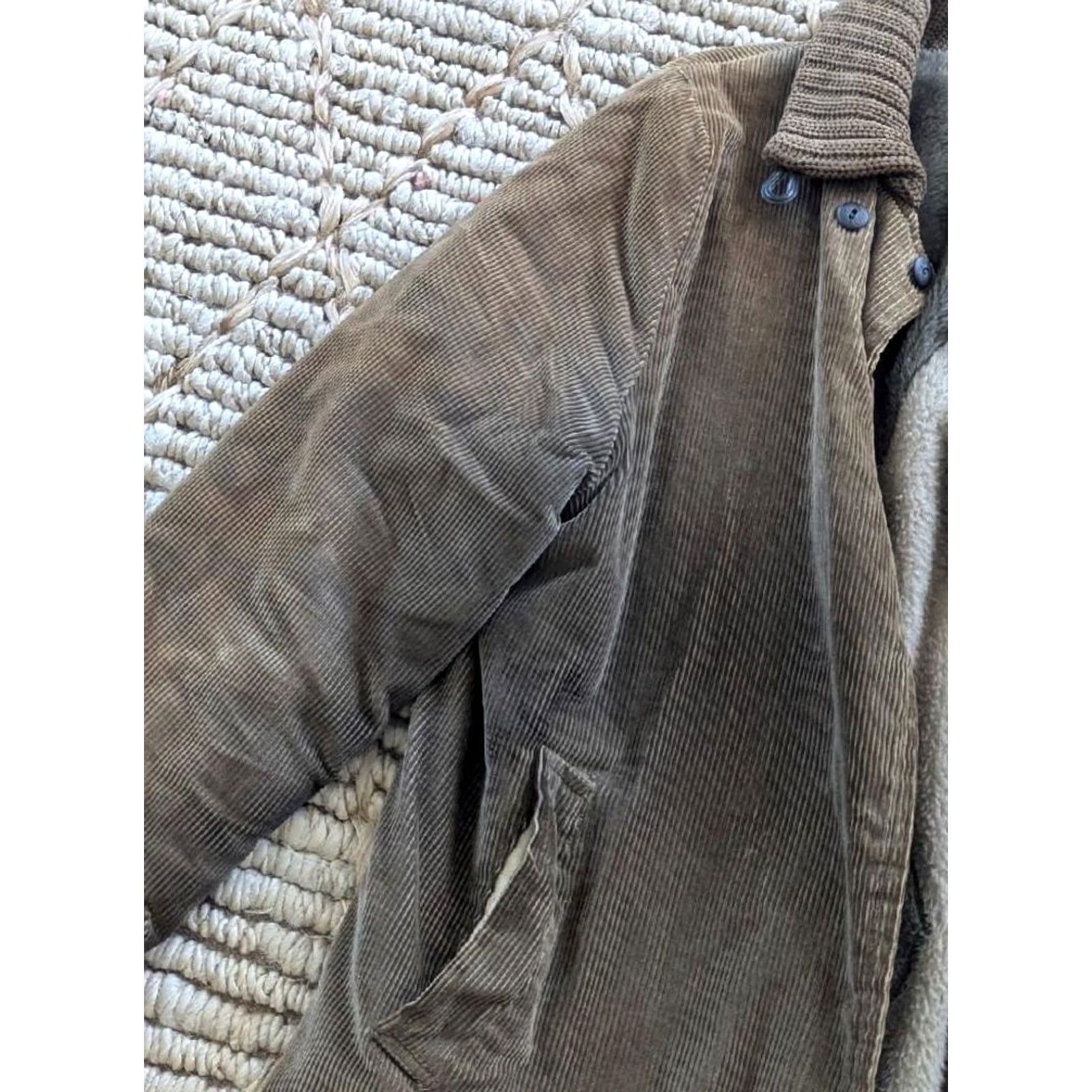 Vintage VINTAGE CAR CLUB coat jacket Mens S corduroy green 38 ROCKABILLY clicker wool woolen 1950s 50s decade Size US S / EU 44-46 / 1 - 6 Thumbnail