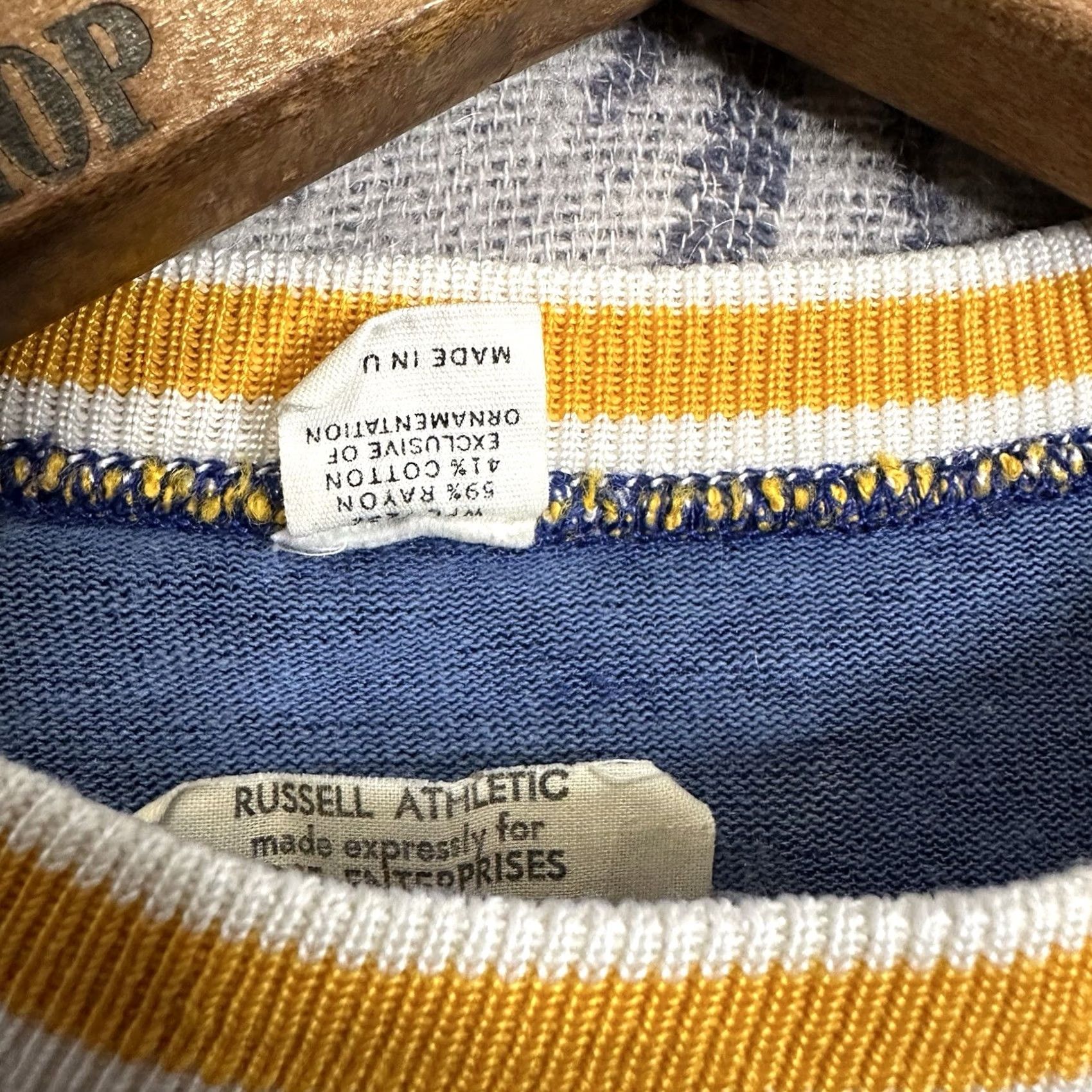 Russell Athletic VINTAGE Russell Athletic Durene Jersey Shirt Unisex 1960s Blue M Short Sleeve Ringer Sportswear/Beach Made In USA Size US M / EU 48-50 / 2 - 5 Thumbnail
