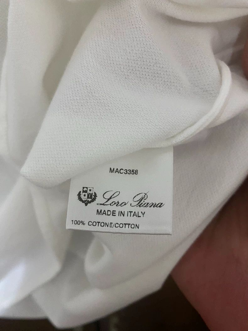 Loro Piana LORO PIANA Men's short-sleeved polo shirt T-shirt Size US XL / EU 56 / 4 - 3 Thumbnail