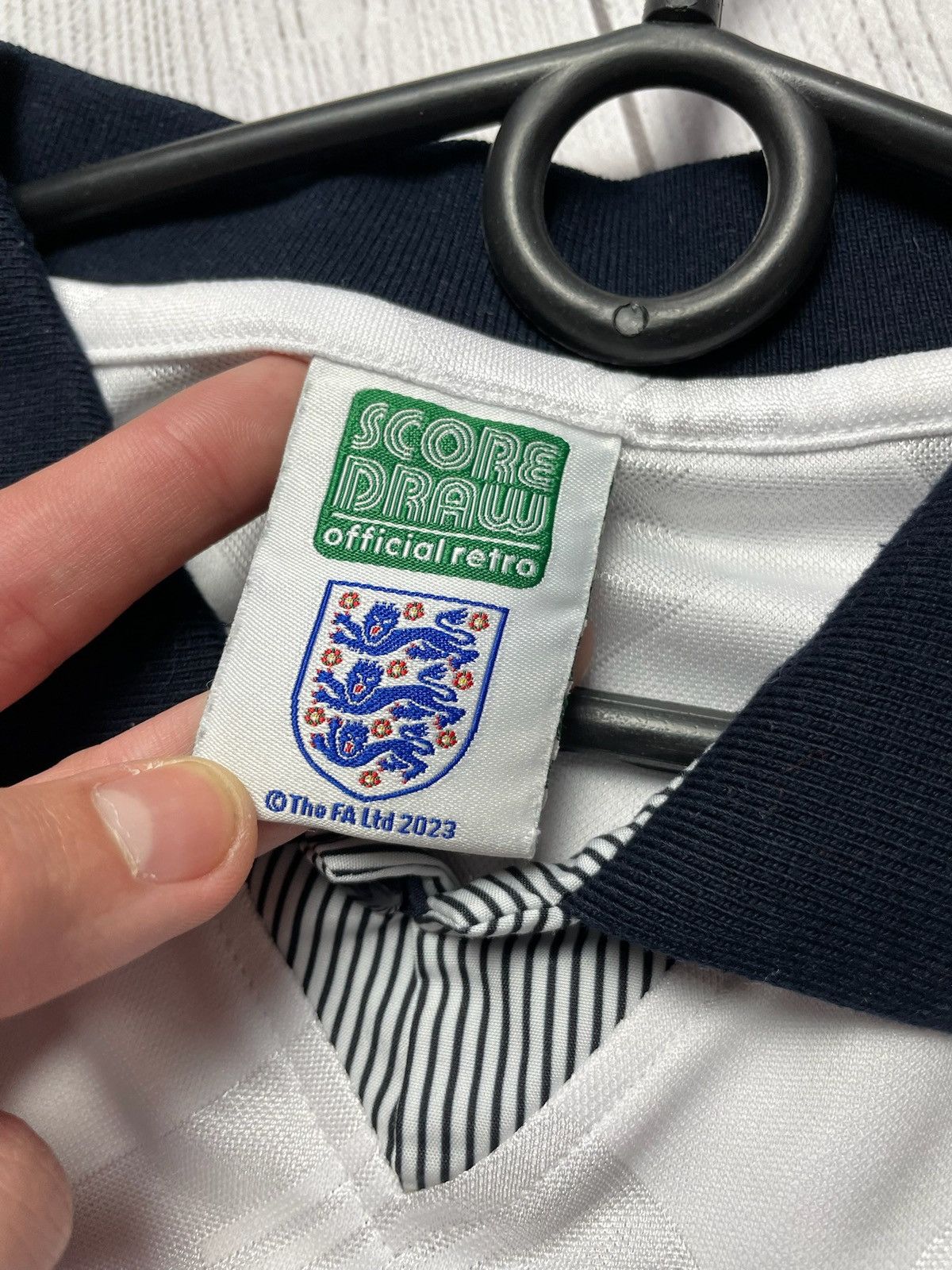 Vintage Vintage England retro jersey size L logo white Size US L / EU 52-54 / 3 - 6 Thumbnail
