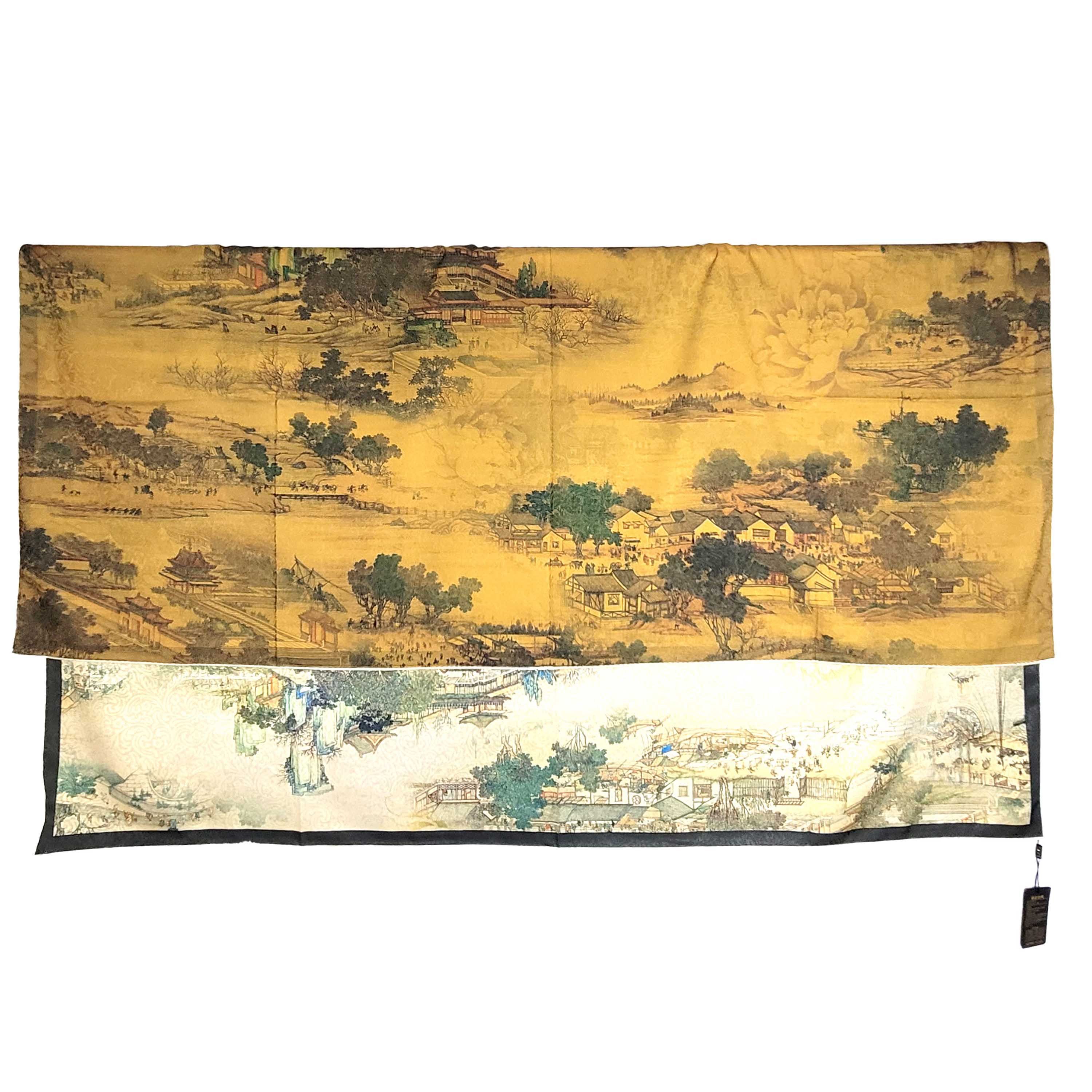 Other NWT Double Sided Silk Scarf 52"x52" Large Square Wrap 3211 Size ONE SIZE - 5 Thumbnail
