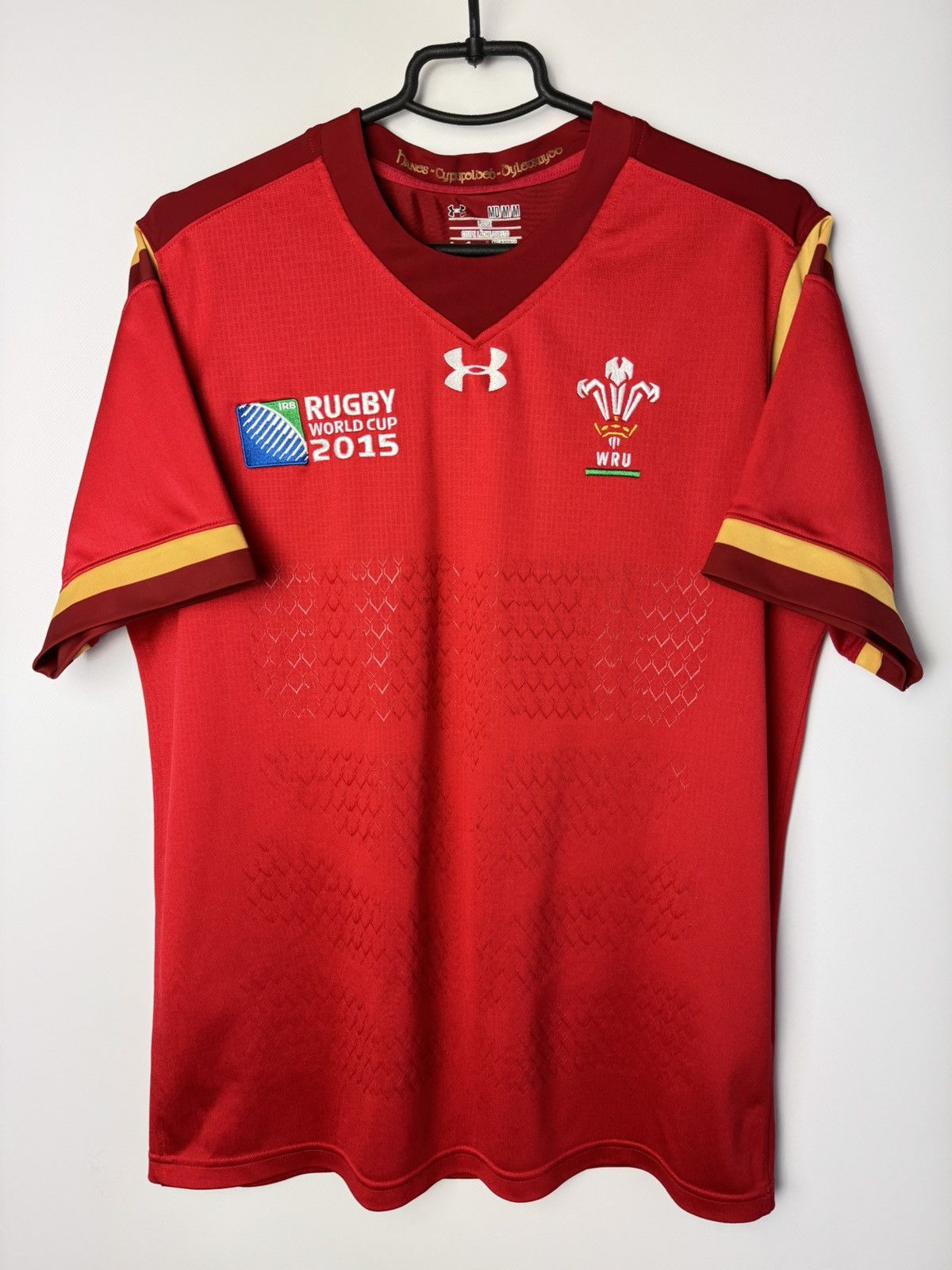 Under Armour WRU Wales World Cup 2015 Home Rugby Union Shirt Jersey Size US M / EU 48-50 / 2 - 1 Thumbnail