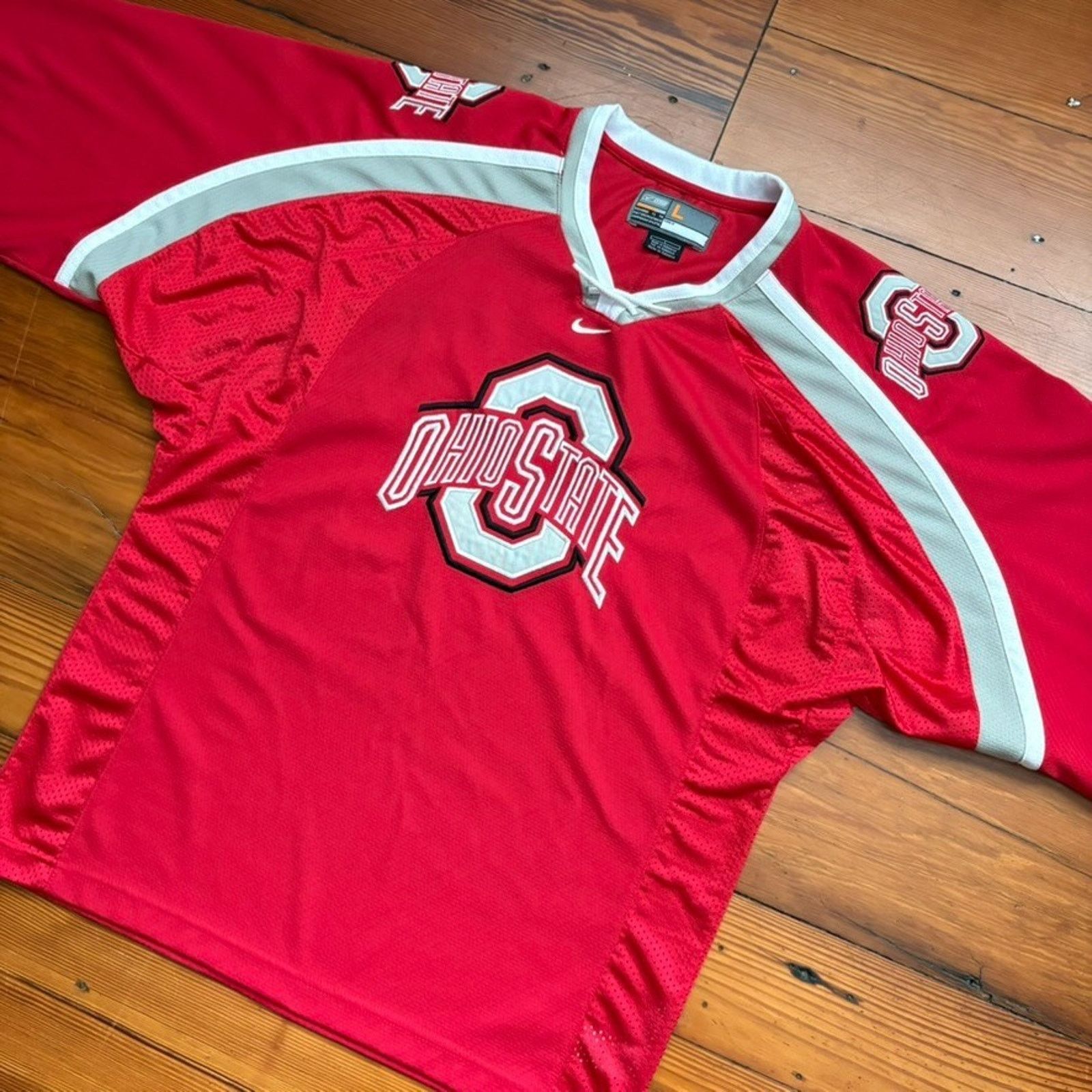 Nike × Vintage Vintage Nike Bauer Ohio State Buckeyes Hockey Jersey Size L Size US L / EU 52-54 / 3 - 3 Thumbnail
