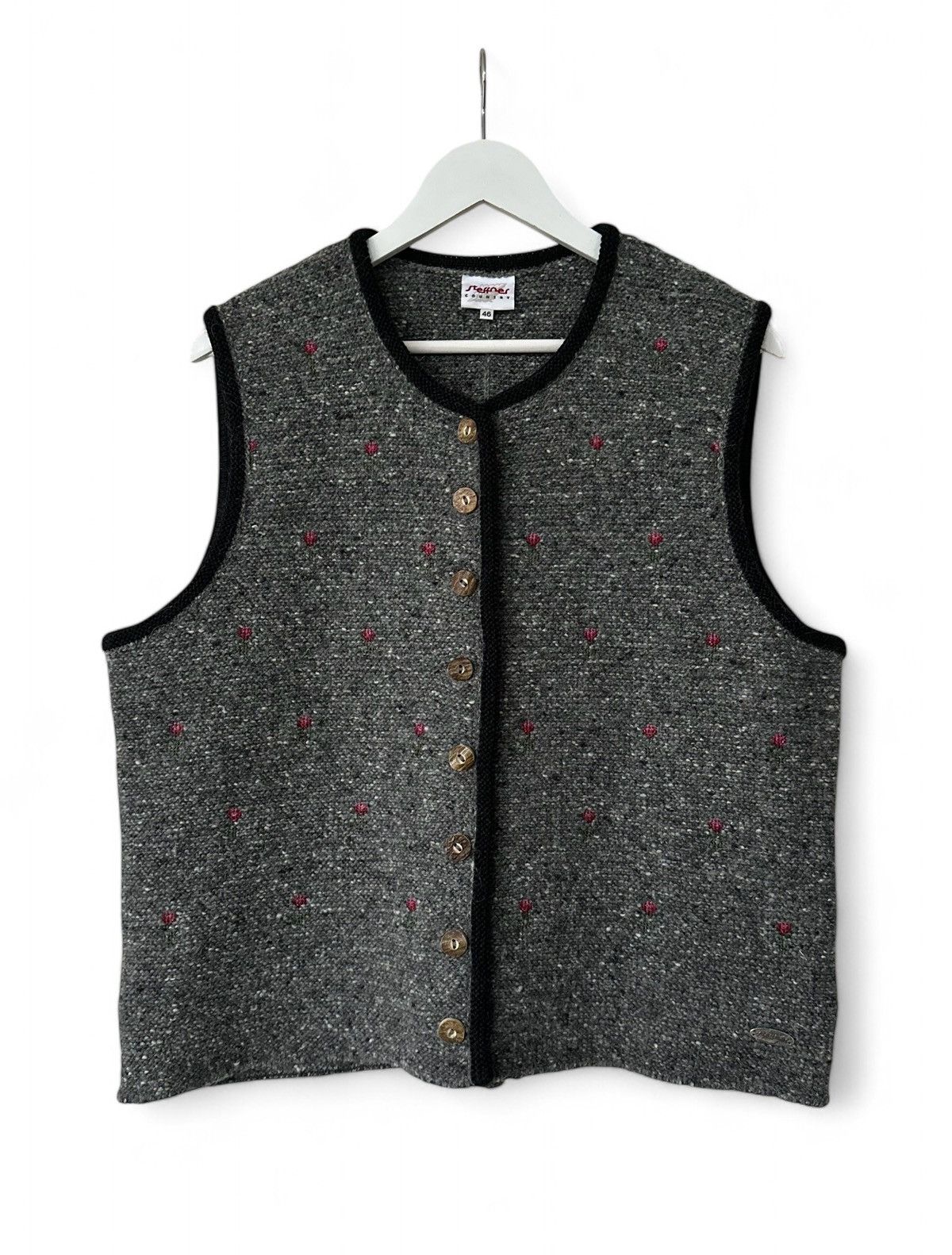 Steffner Austria Cardigan Sweater Wool Alpaca Women's 46