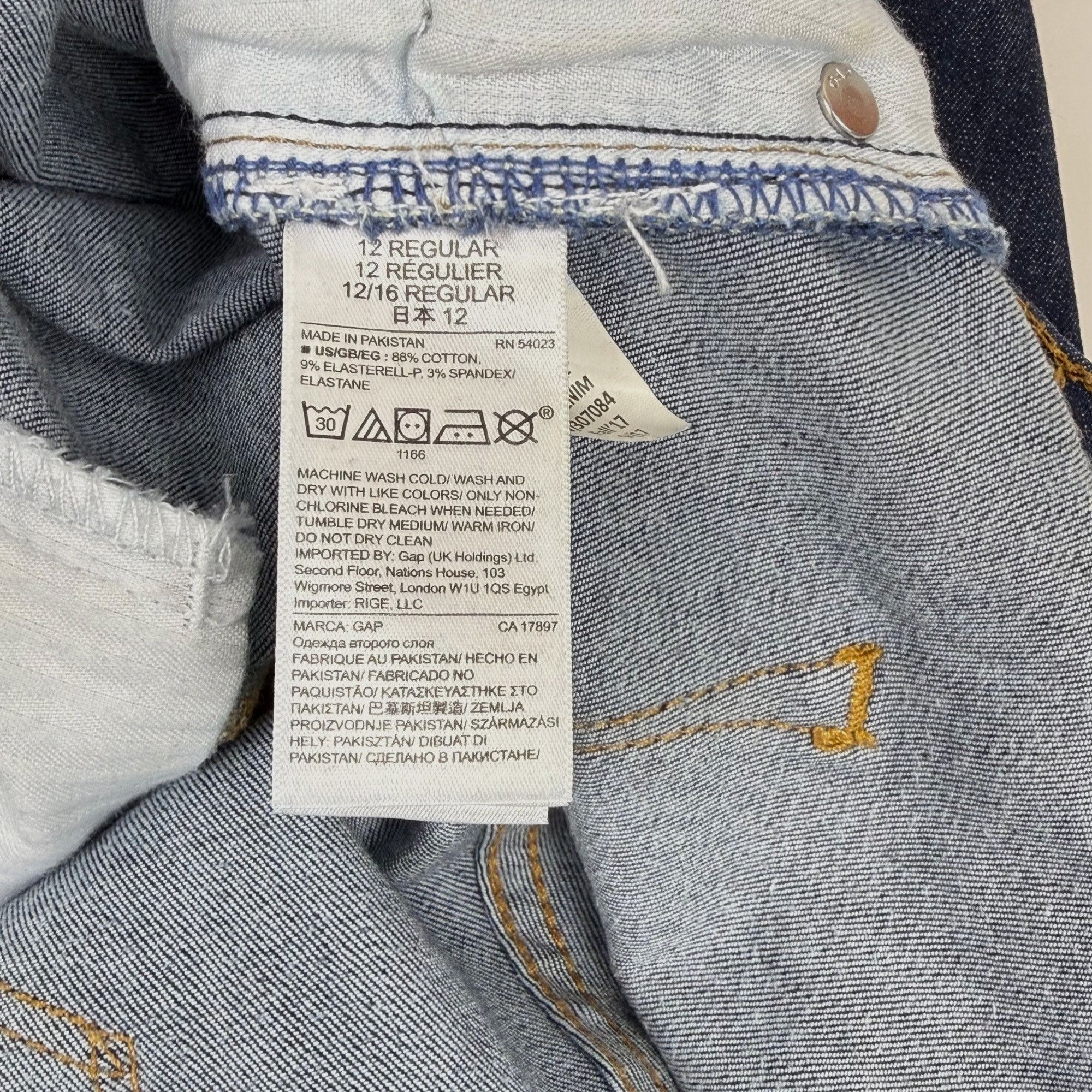Gap Gap 1969 Women's True Skinny Dark Wash Jeans Stretch Denim S Size 34" / US 12 / IT 48 - 5 Thumbnail